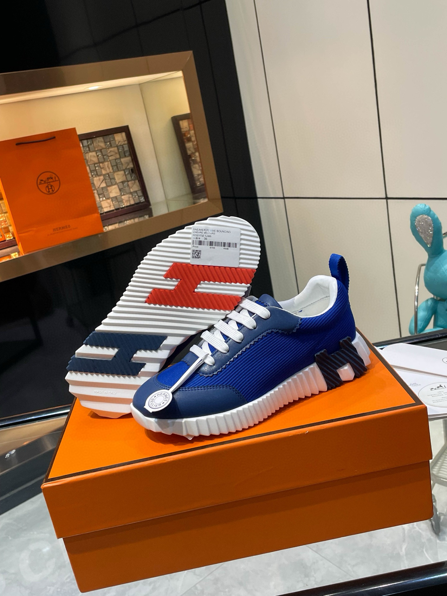 HERMES 에르메스 바운싱 핑크 스니커즈 1