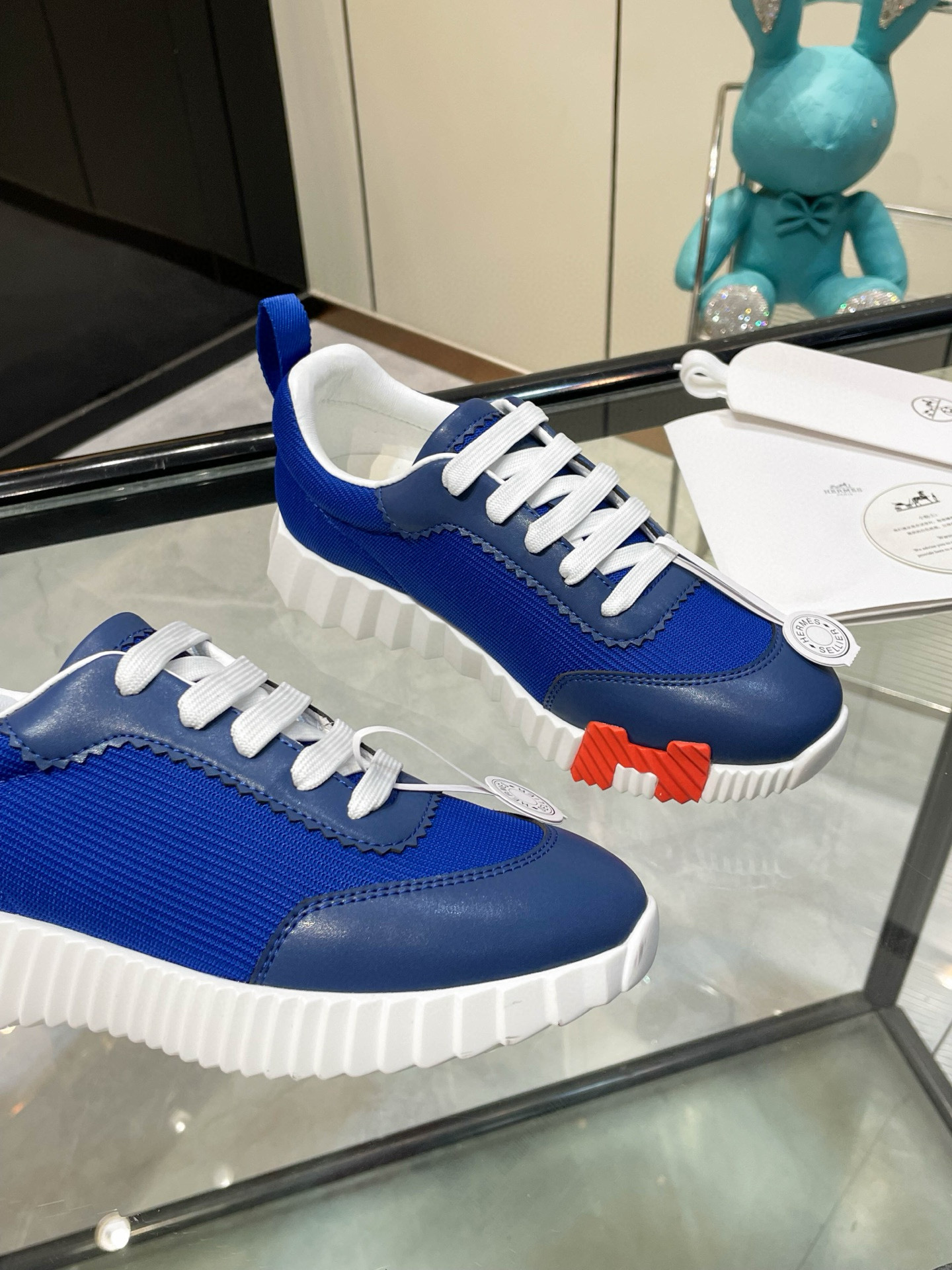 HERMES 에르메스 바운싱 핑크 스니커즈 4