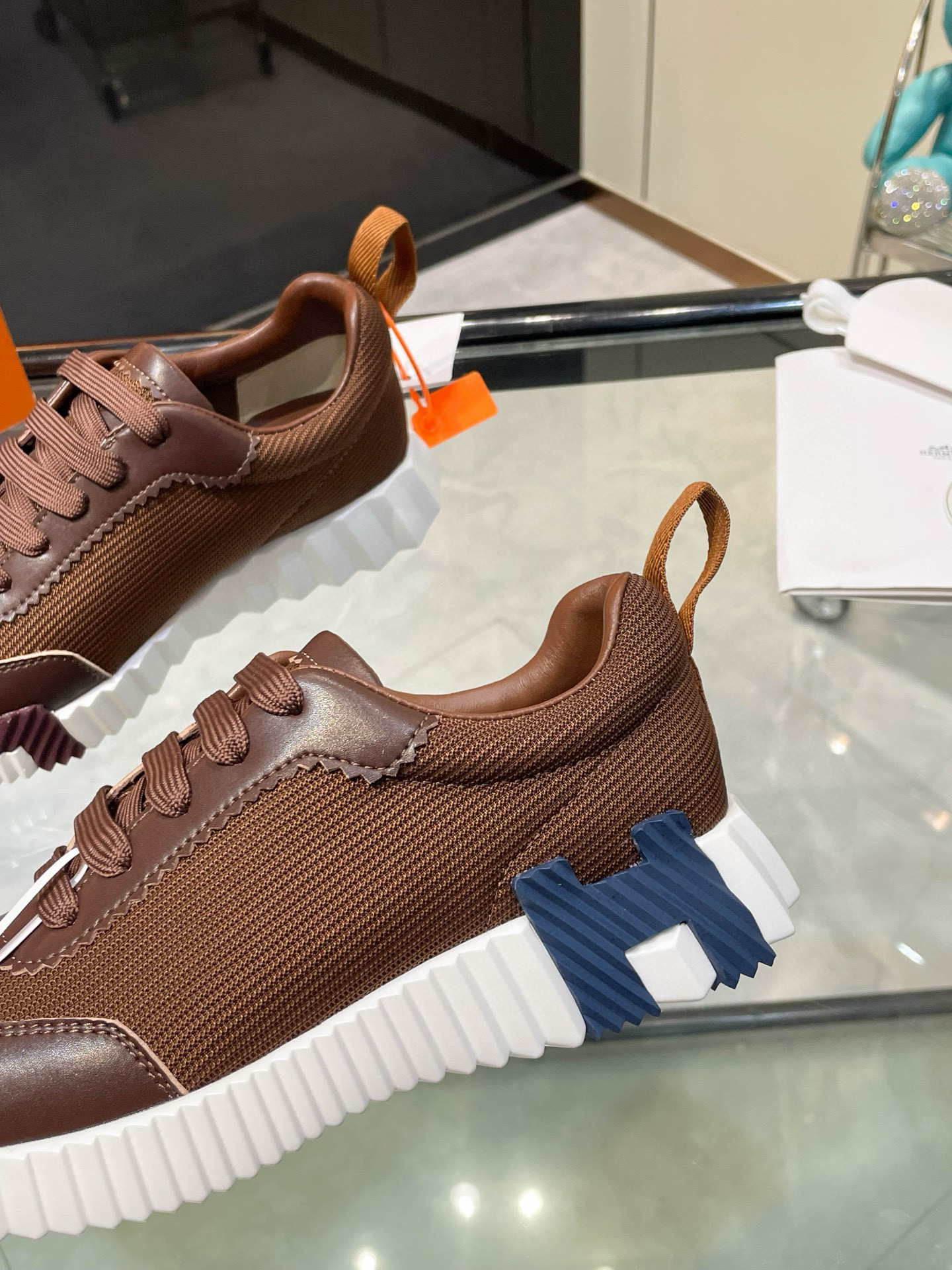 HERMES 에르메스 바운싱 핑크 스니커즈 8