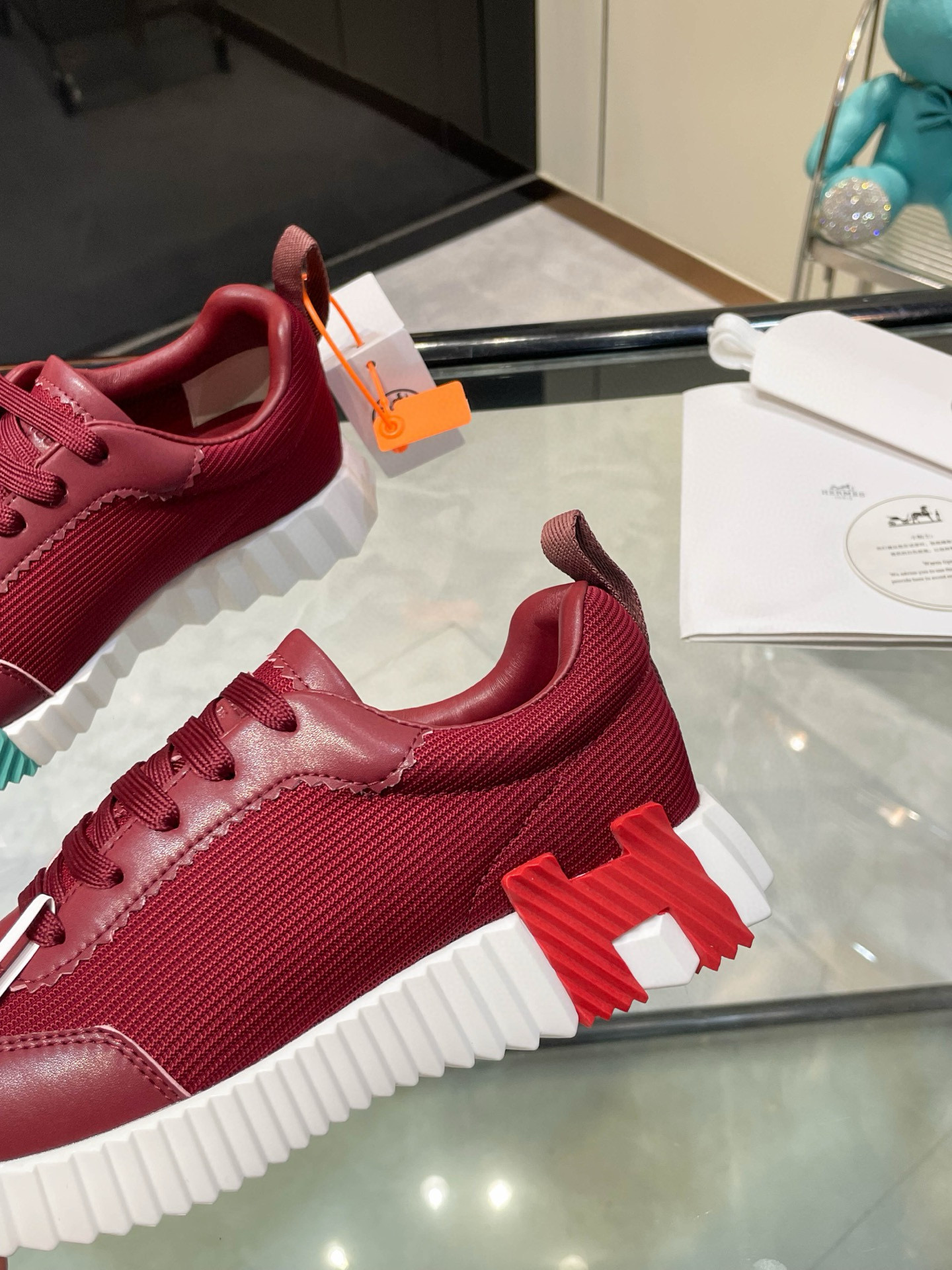 HERMES 에르메스 바운싱 핑크 스니커즈 8