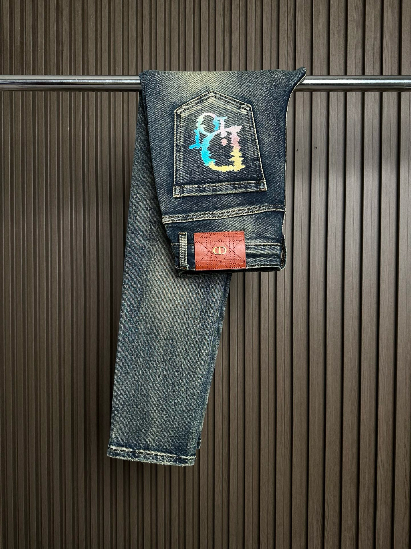 Christian Dior 남성 워싱 데님 진 1