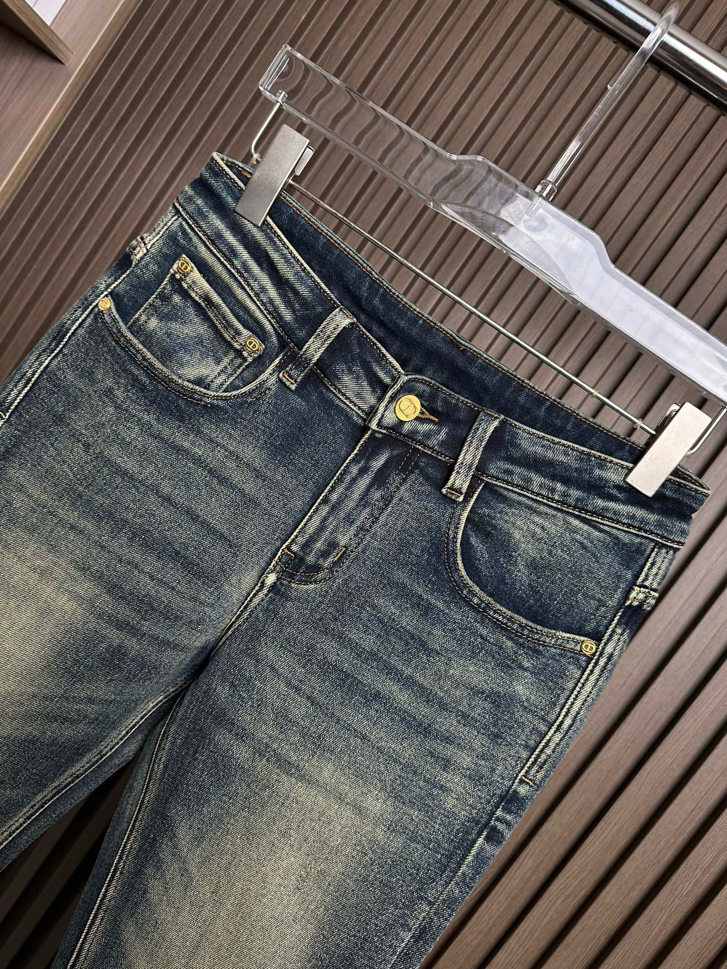 Christian Dior 남성 워싱 데님 진 4