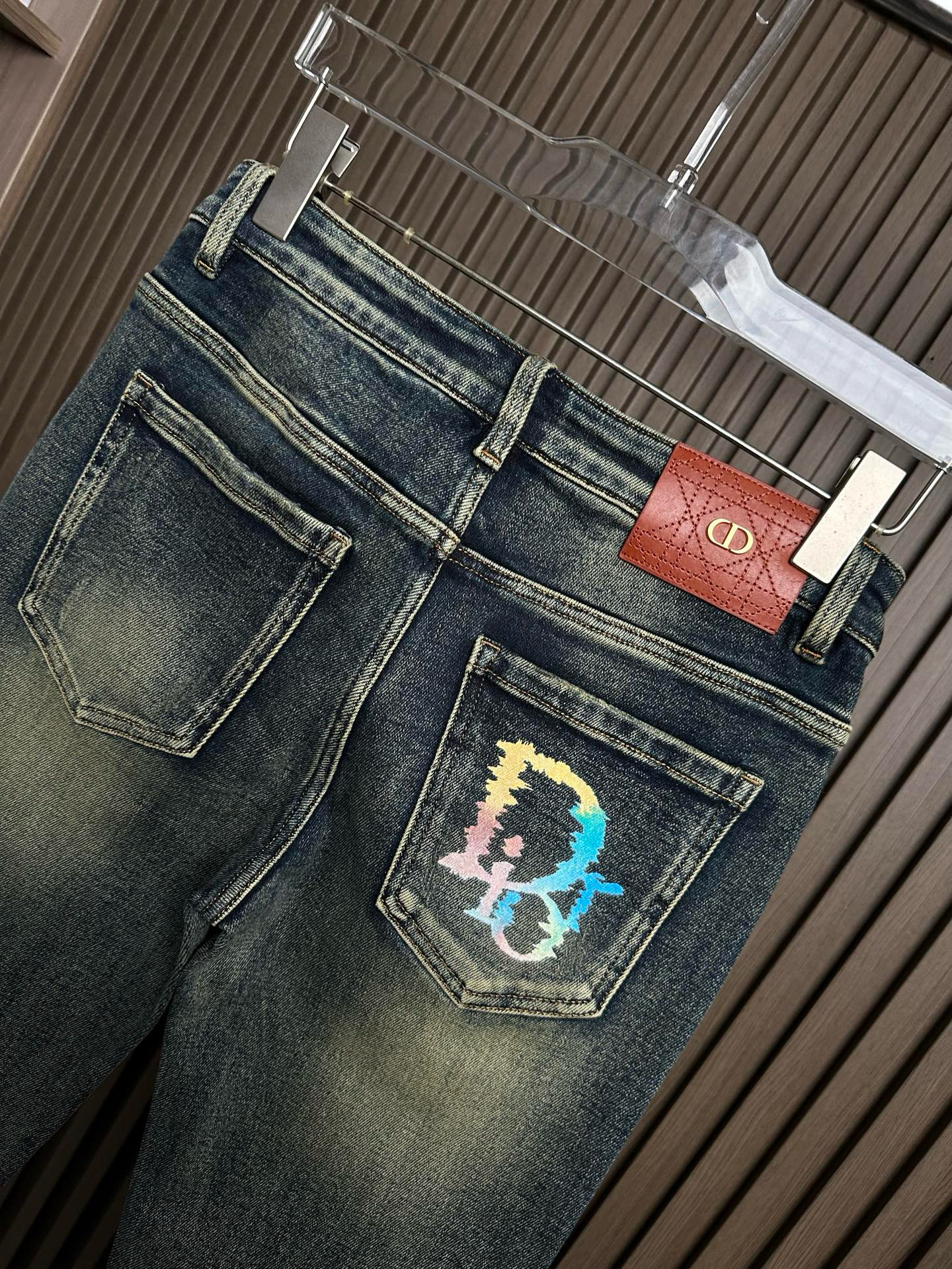 Christian Dior 남성 워싱 데님 진 5