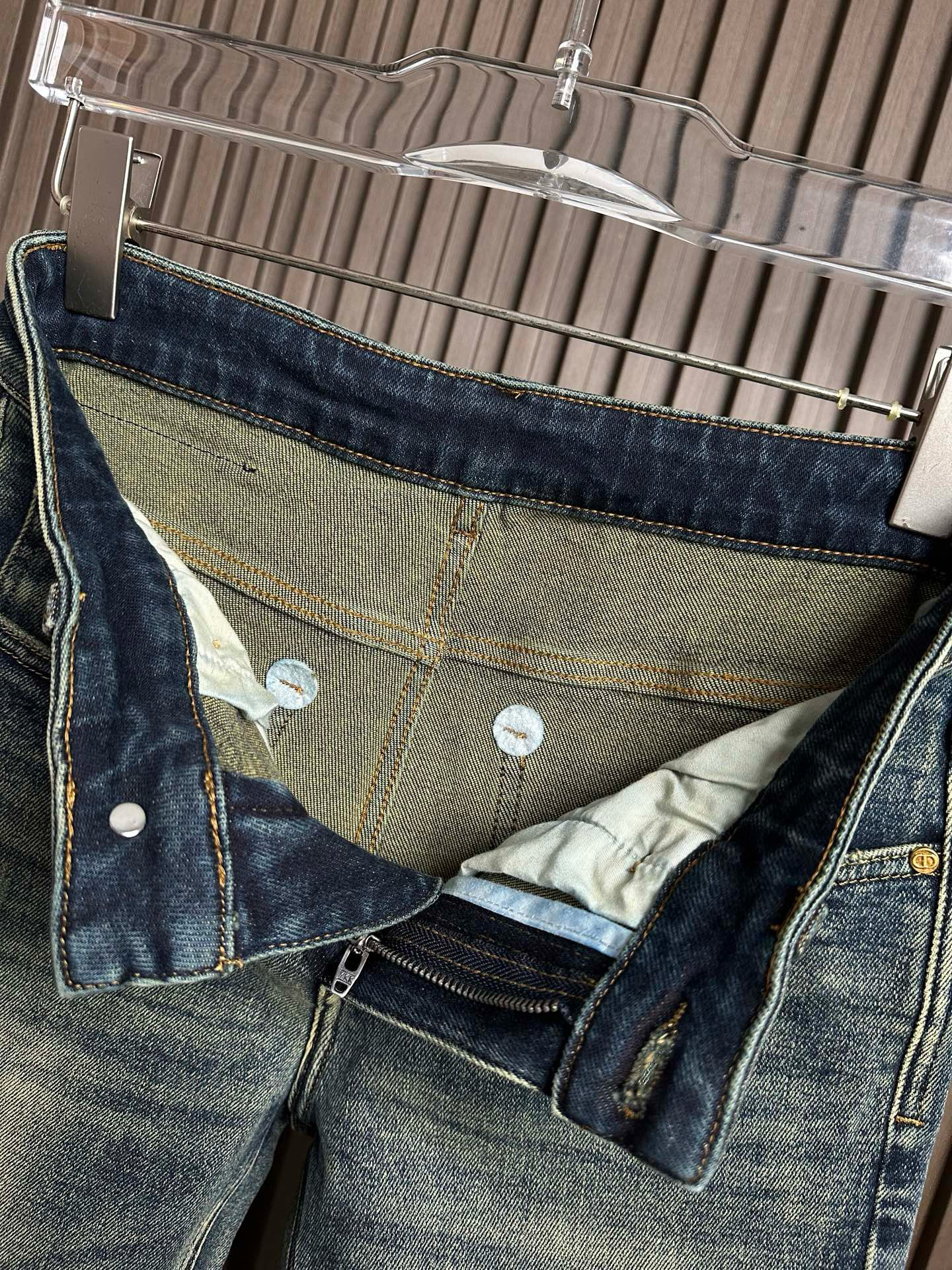 Christian Dior 남성 워싱 데님 진 9