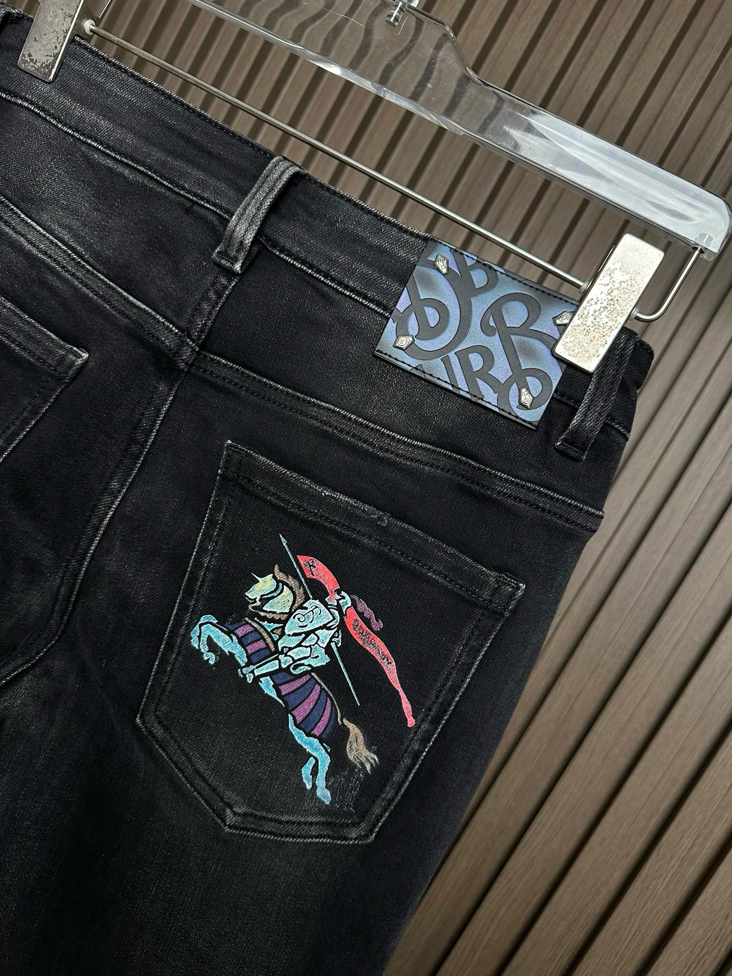 BRS Knight Graphic Black Jeans 브이알에스 나이트 그래픽 블랙 진 10