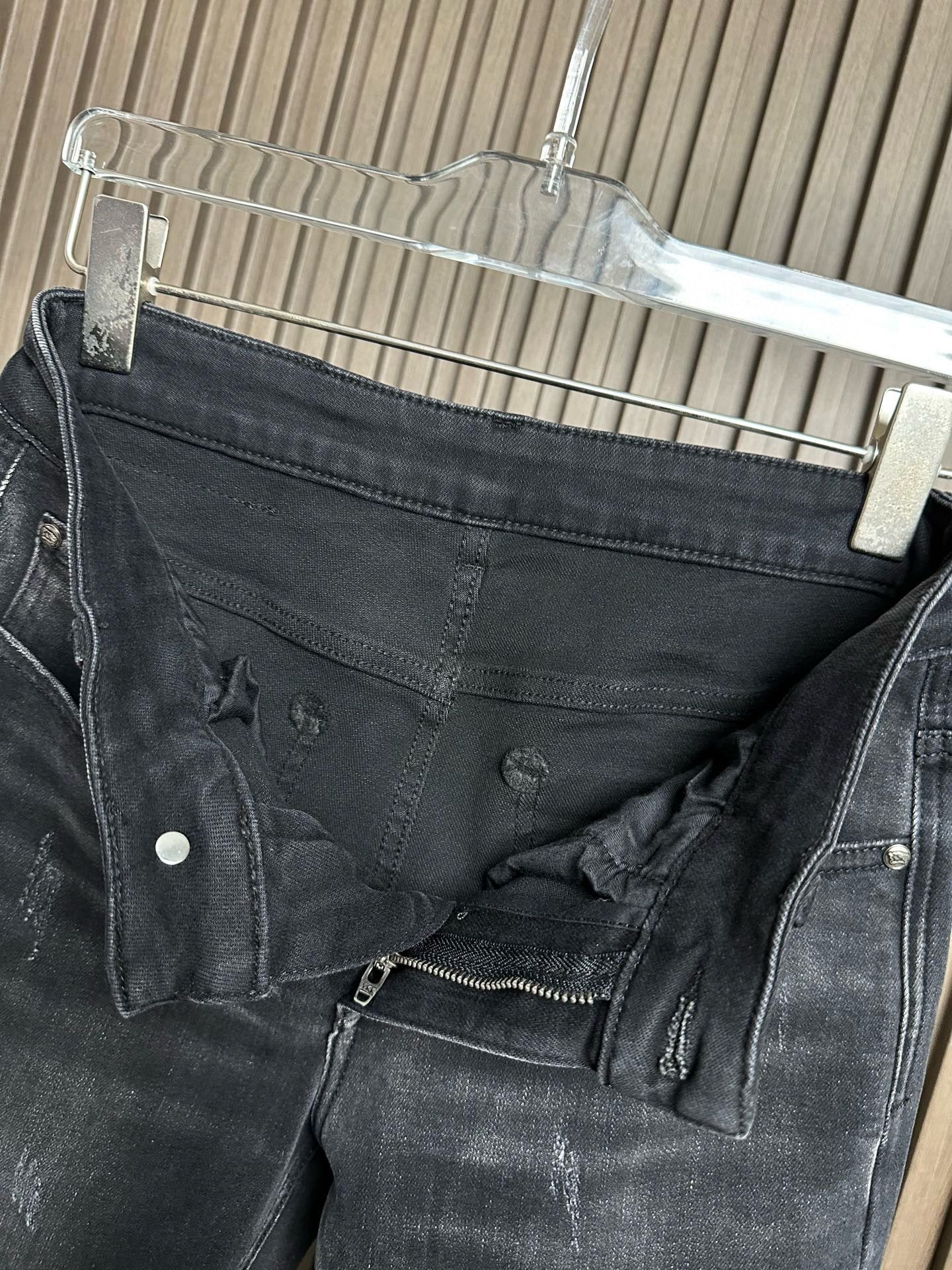 BRS Knight Graphic Black Jeans 브이알에스 나이트 그래픽 블랙 진 12