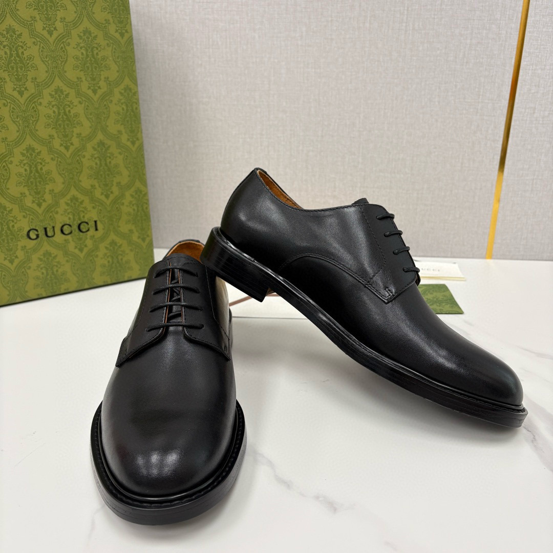 Gucci 구찌 남성 블랙 더비 슈즈 4