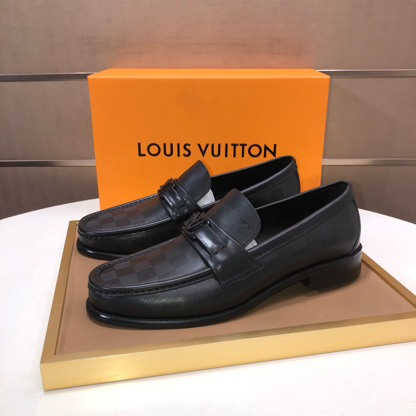 LOUIS VUITTON 루이비통 남성 소가죽 페니 로퍼 6