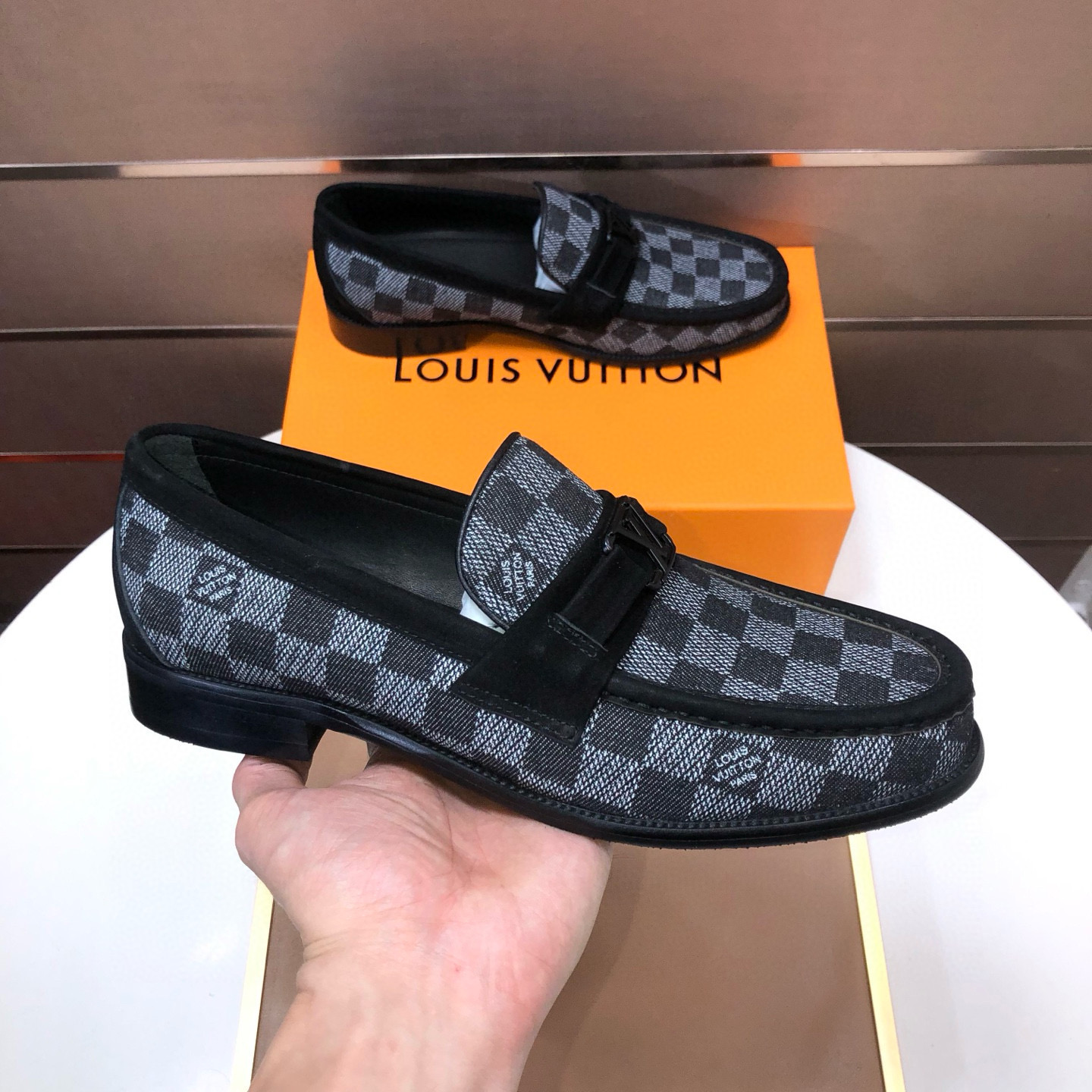 LOUIS VUITTON 루이비통 남성 소가죽 페니 로퍼 5
