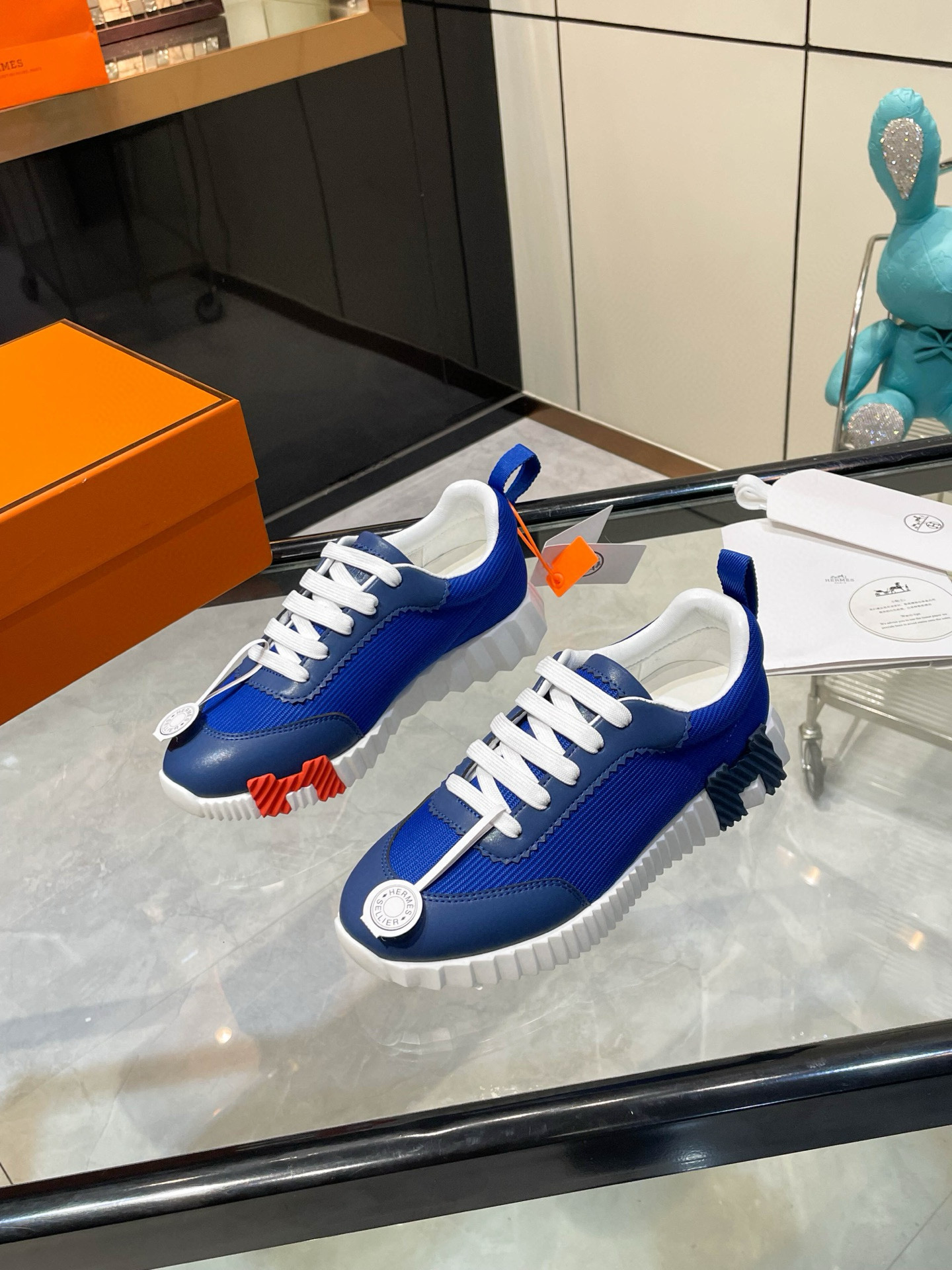 HERMES 에르메스 바운싱 핑크 스니커즈 3