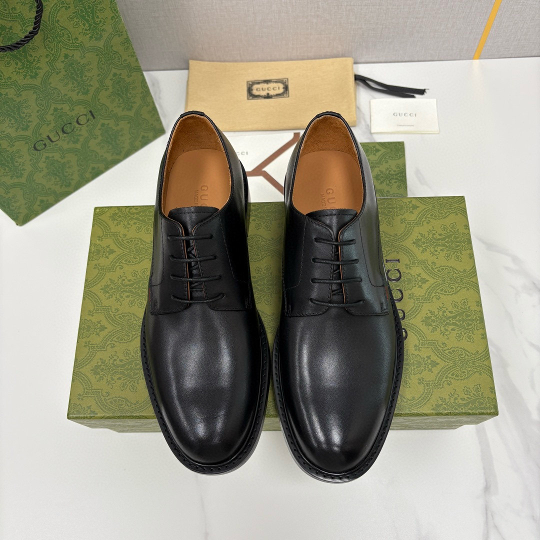 Gucci 구찌 남성 블랙 더비 슈즈 1