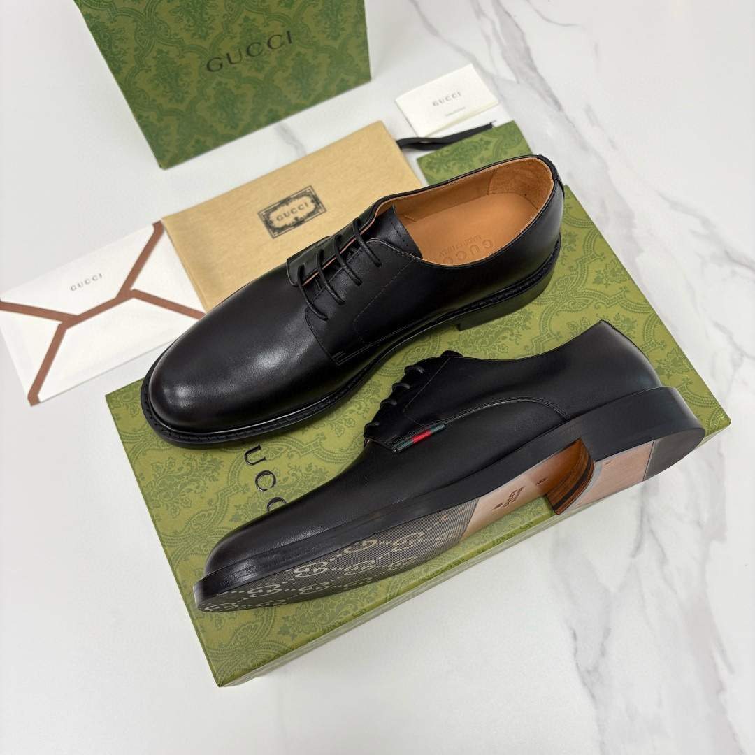 Gucci 구찌 남성 블랙 더비 슈즈 2