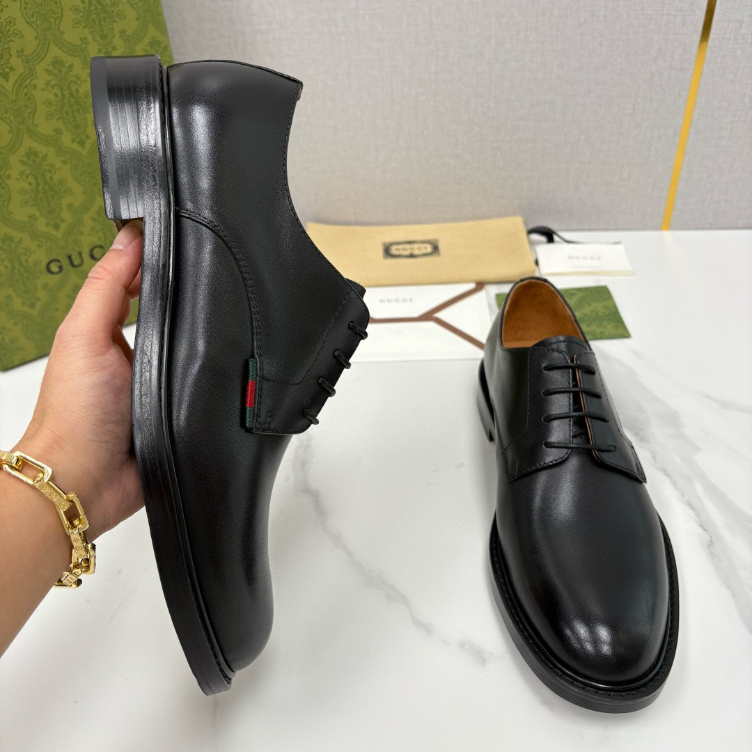 Gucci 구찌 남성 블랙 더비 슈즈 5