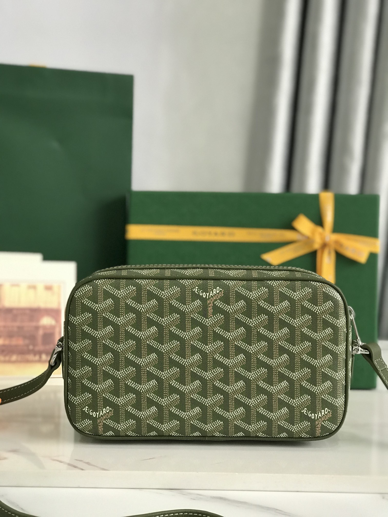 Goyard 고야드 캡베르 카키 카메라백 5
