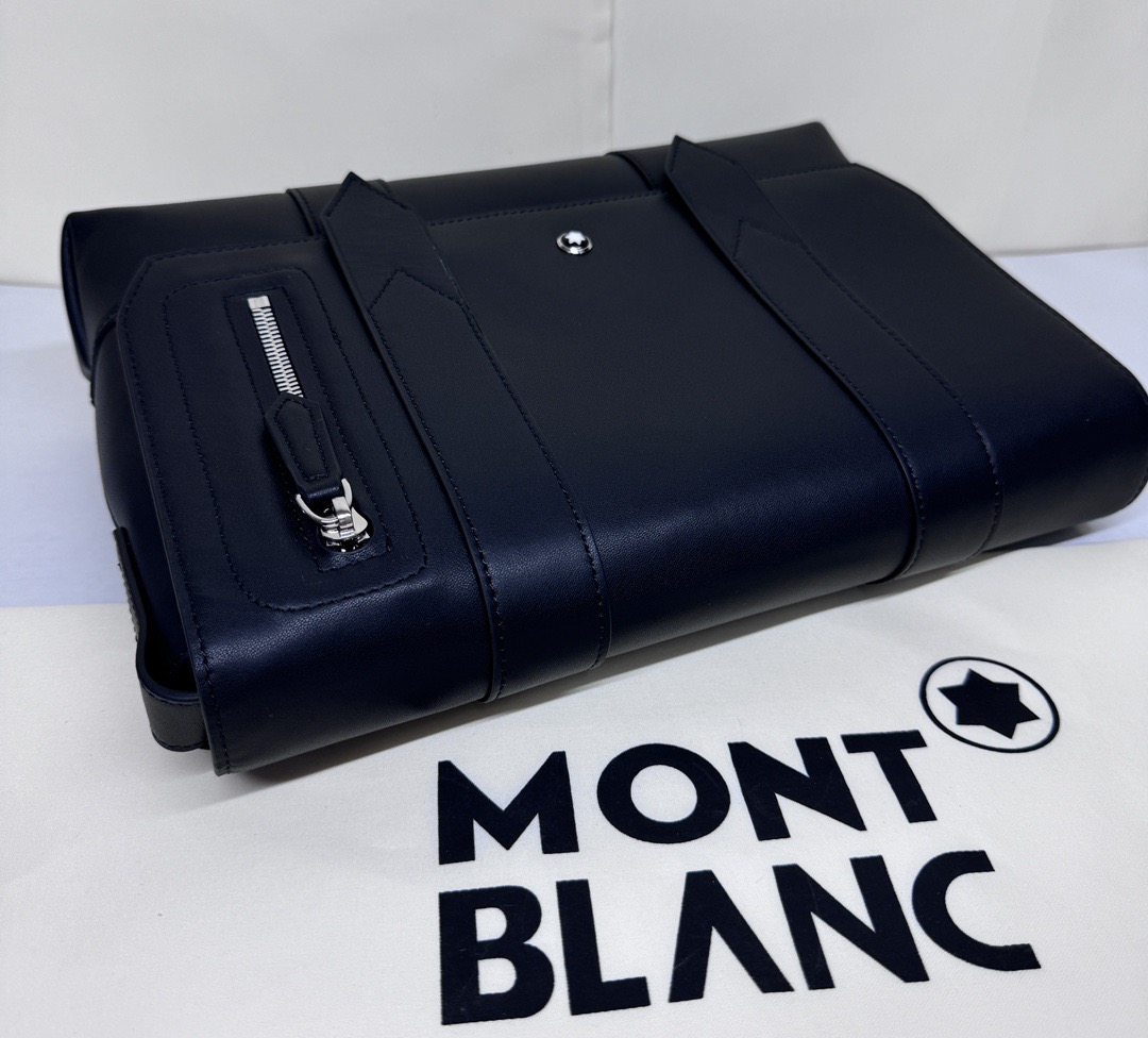 MontBlanc 몽블랑 소프트 레더 크로스바디백 29.5cm 11