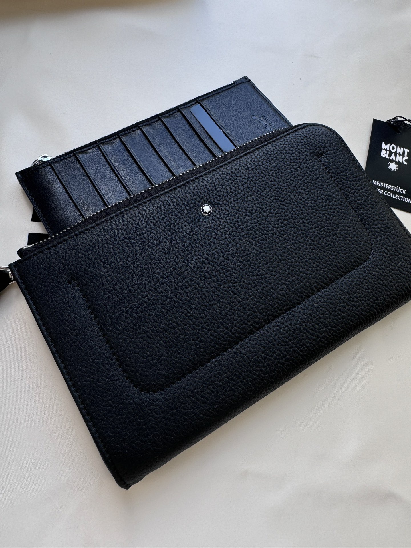 Montblanc 몽블랑 소프트 그레인 레더 클러치백 22.5cm 3