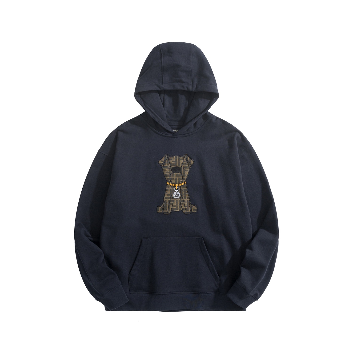 FENDI 펜디 FW2025 후드 패치워크 스웨트셔츠 5