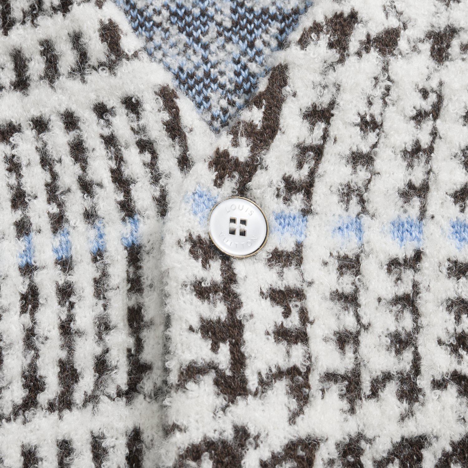 LOUIS VUITTON 루이비통 FW2023 체크 패턴 램스울 카디건 7