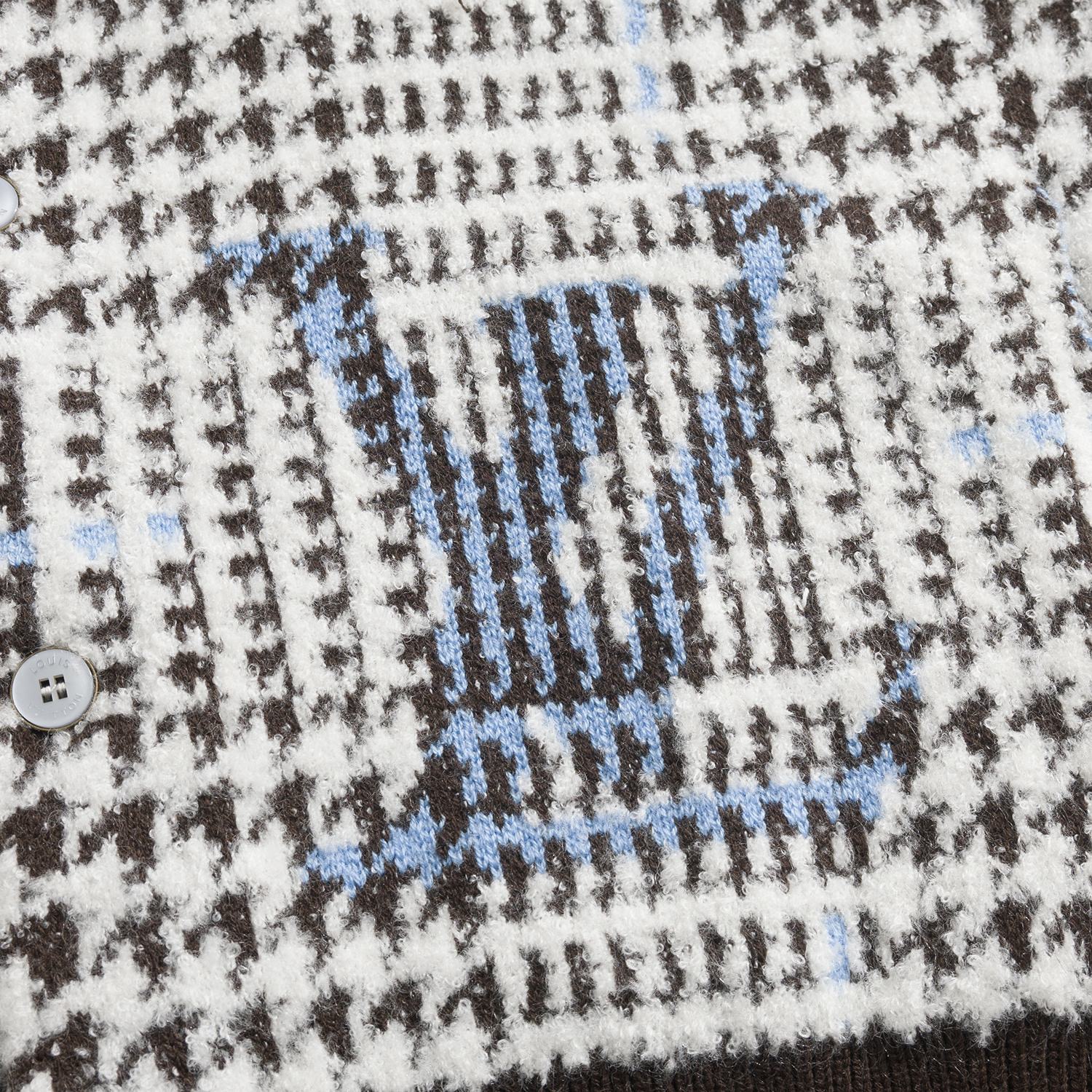 LOUIS VUITTON 루이비통 FW2023 체크 패턴 램스울 카디건 8