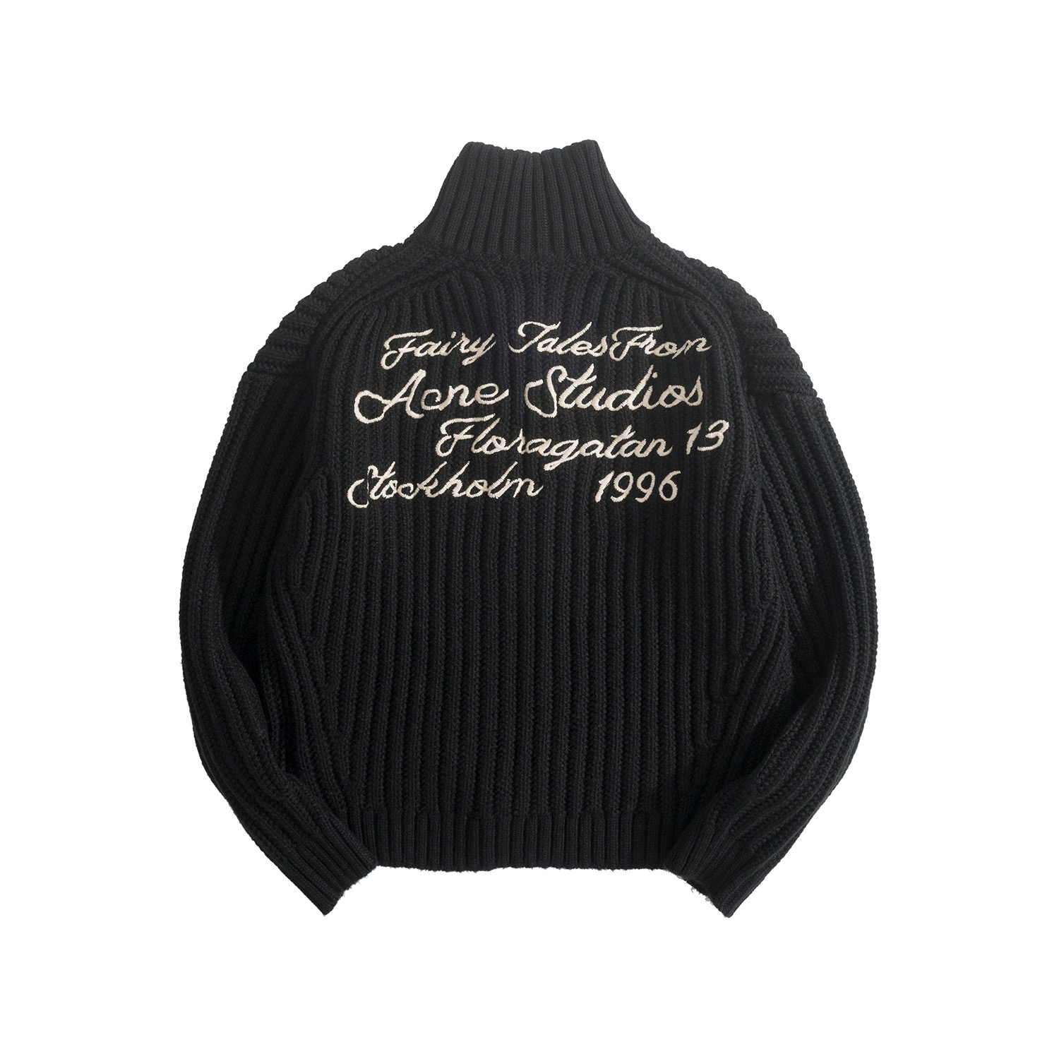 Acne Studios 스튜디오 FW2024 자수 디테일 니트 재킷 11