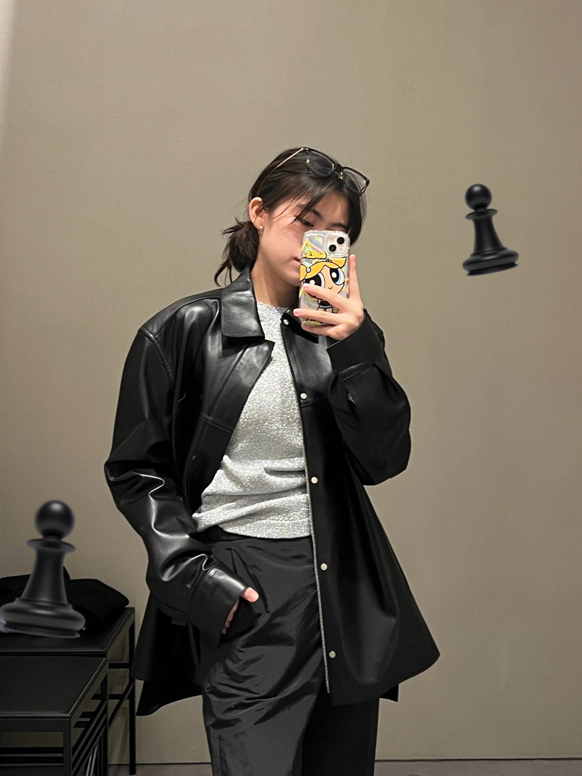 LOEWE 로에베 FW2023 양가죽 셔츠 재킷 4