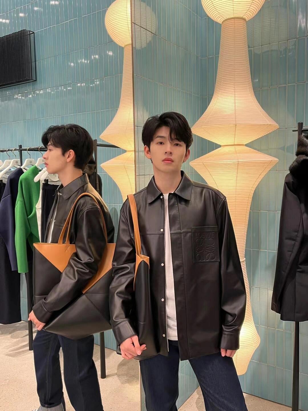 LOEWE 로에베 FW2023 양가죽 셔츠 재킷 6