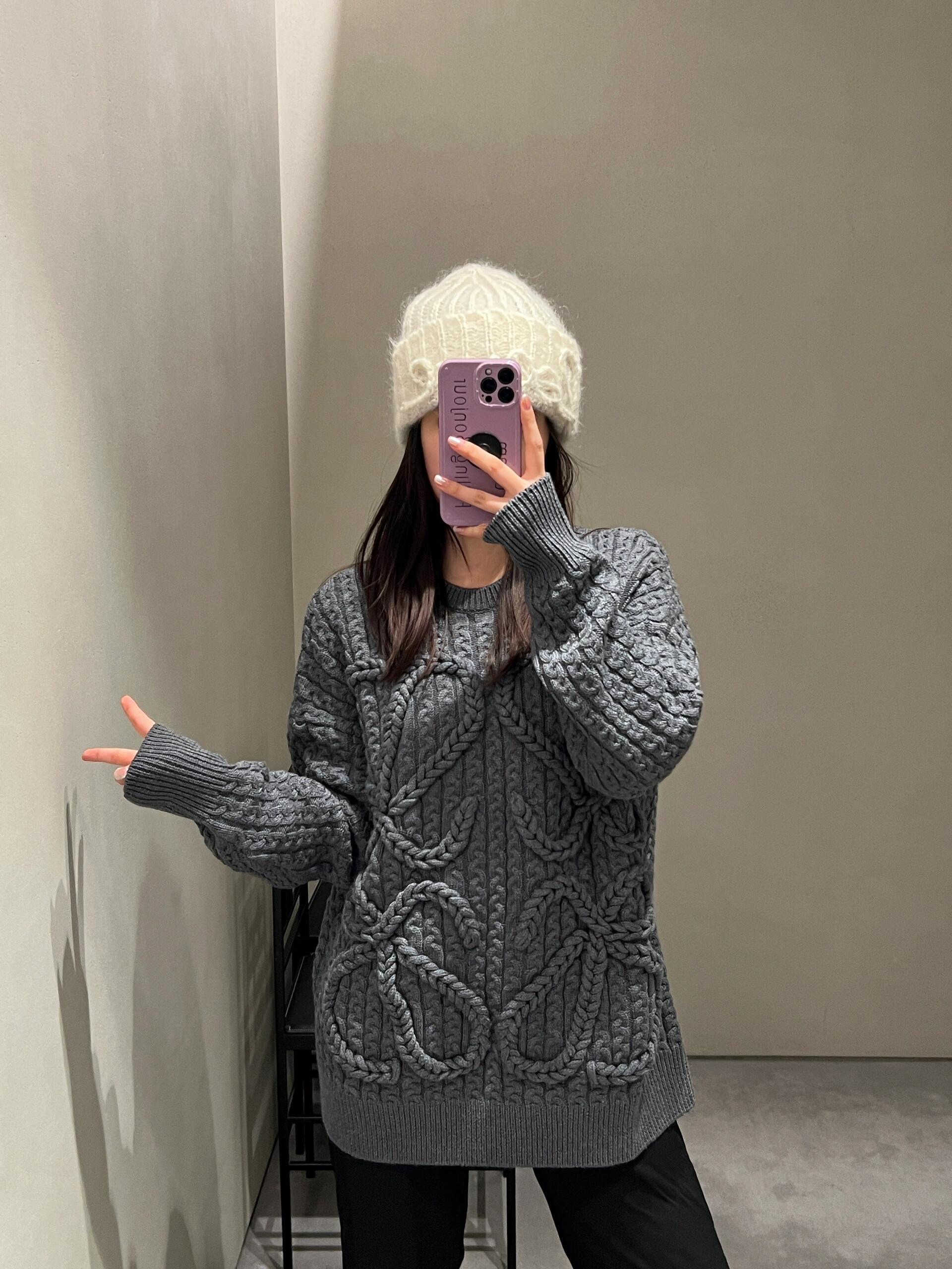 LOEWE 로에베 2025FW 케이블 니트 스웨터 7