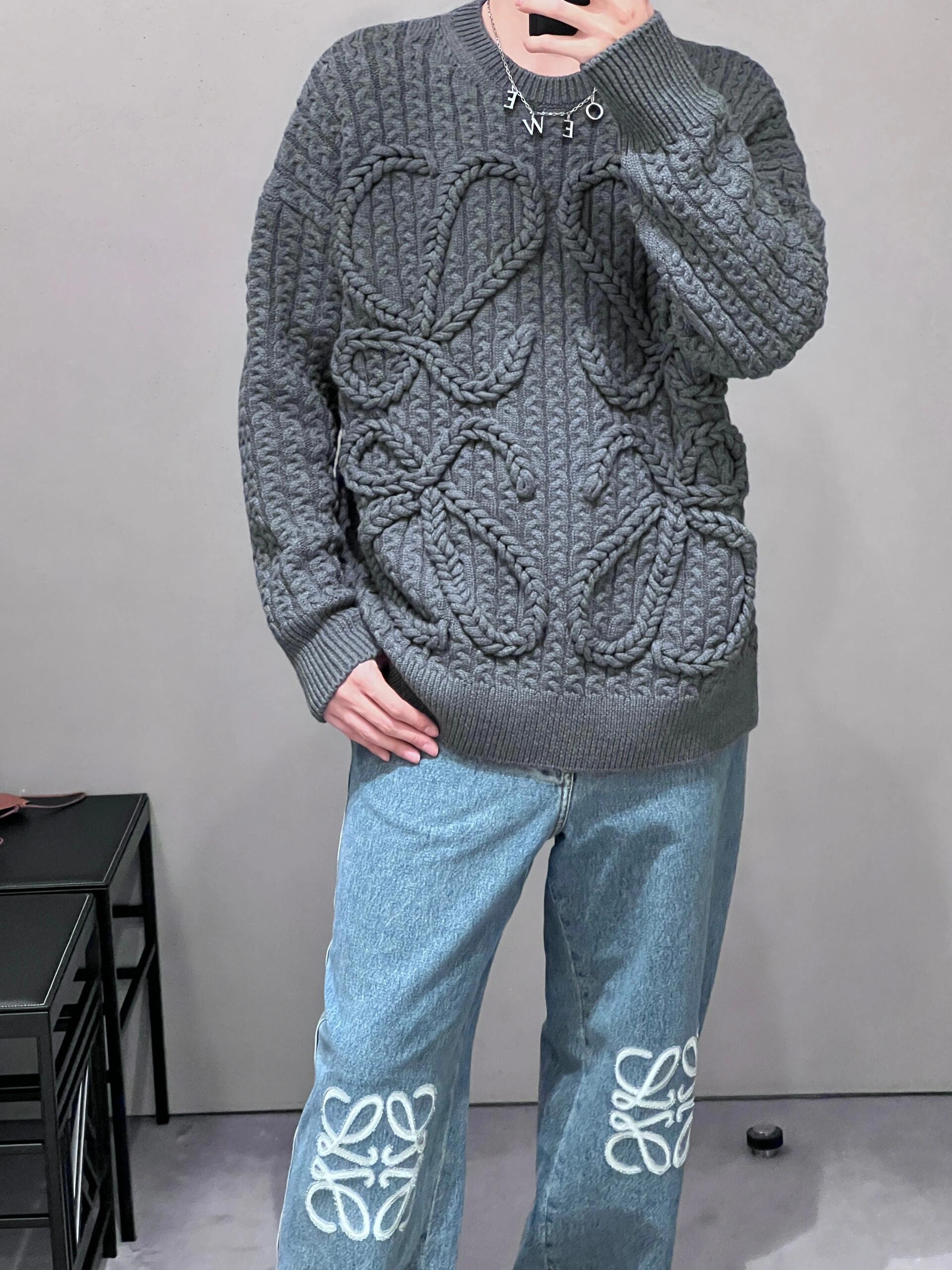 LOEWE 로에베 2025FW 케이블 니트 스웨터 9