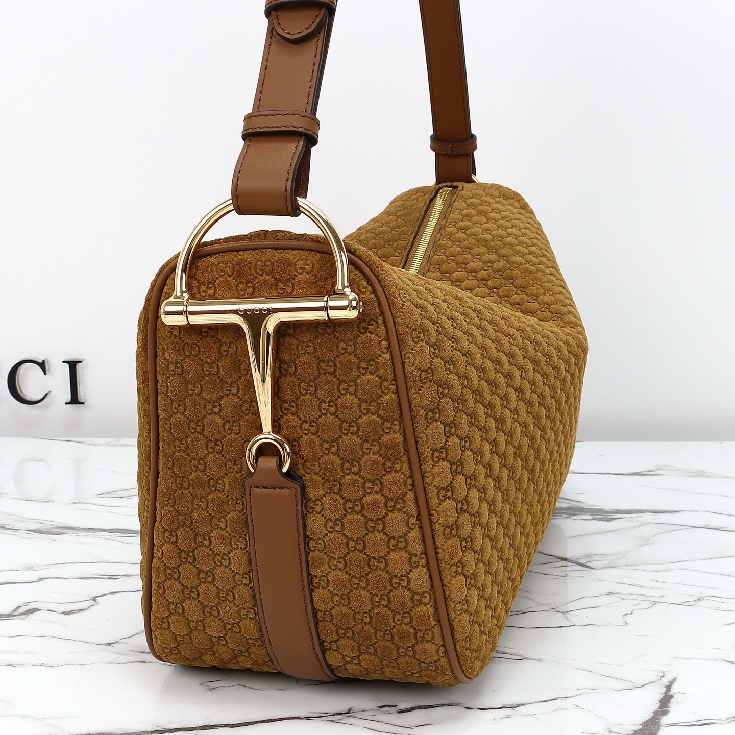 GUCCI 구찌 Half Horsebit 대형 숄더백 38cm 5