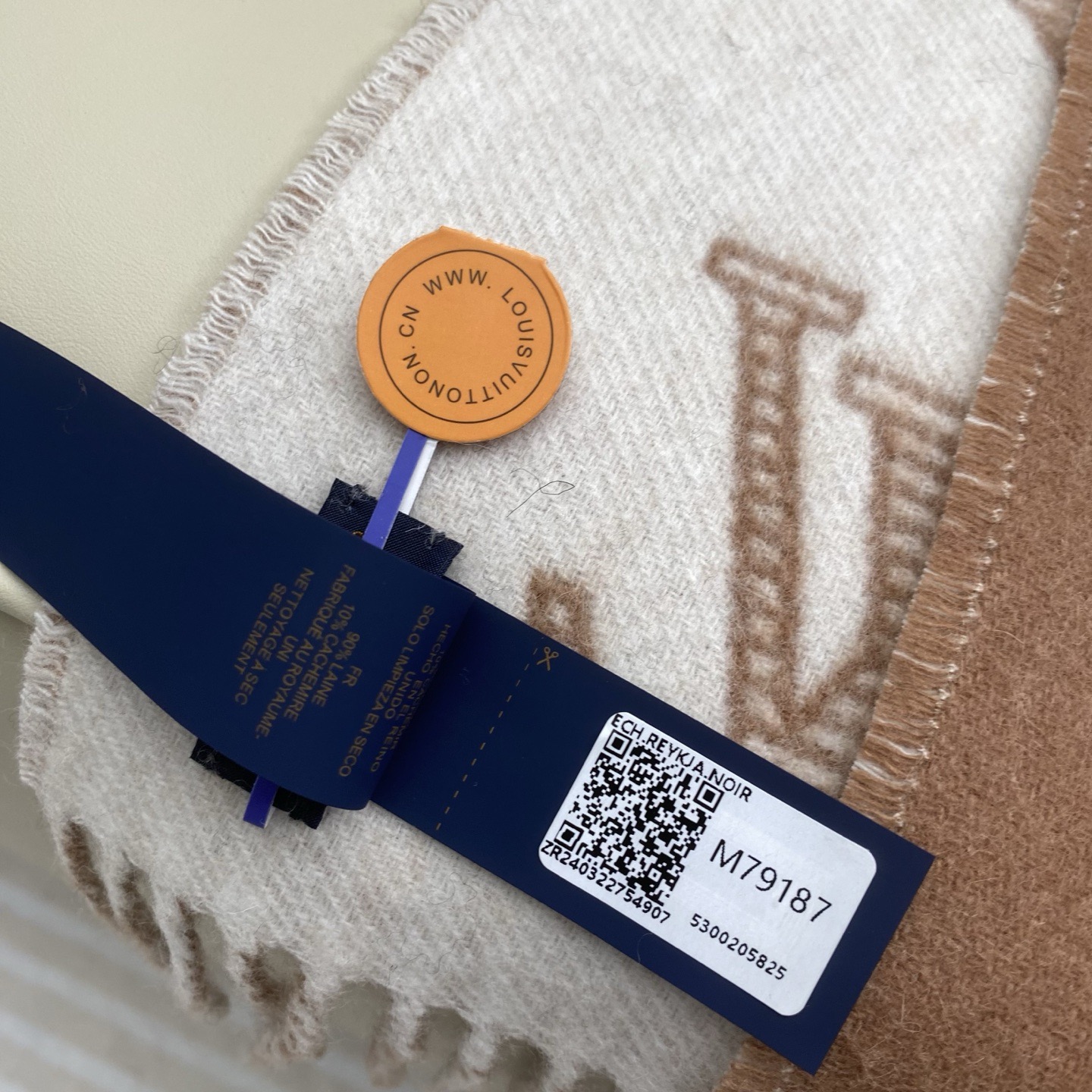 LOUIS VUITTON 루이비통 모노그램 머플러 베이 5