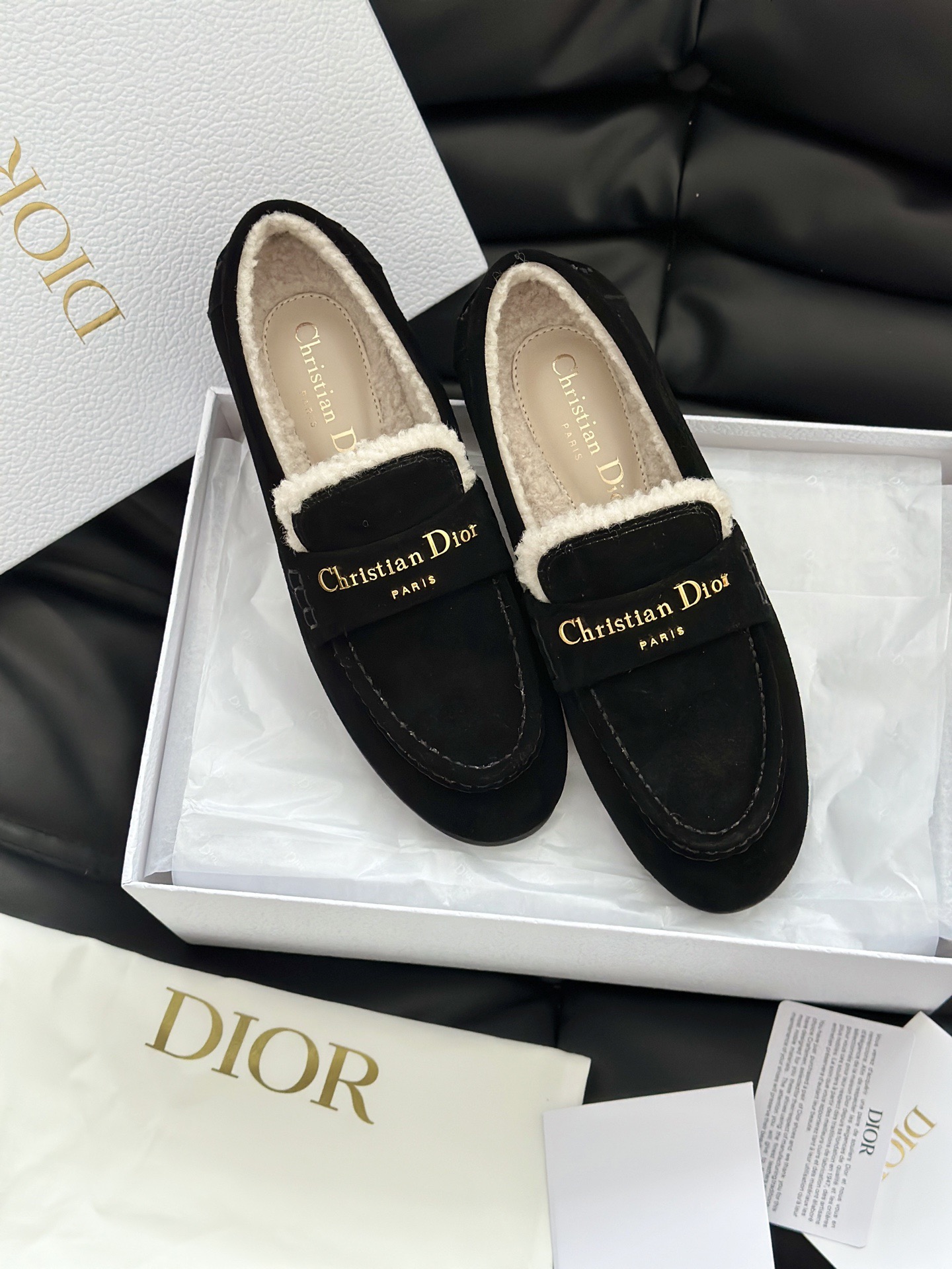 DIOR 디올 알프스 디올 보이 양털 로퍼 6