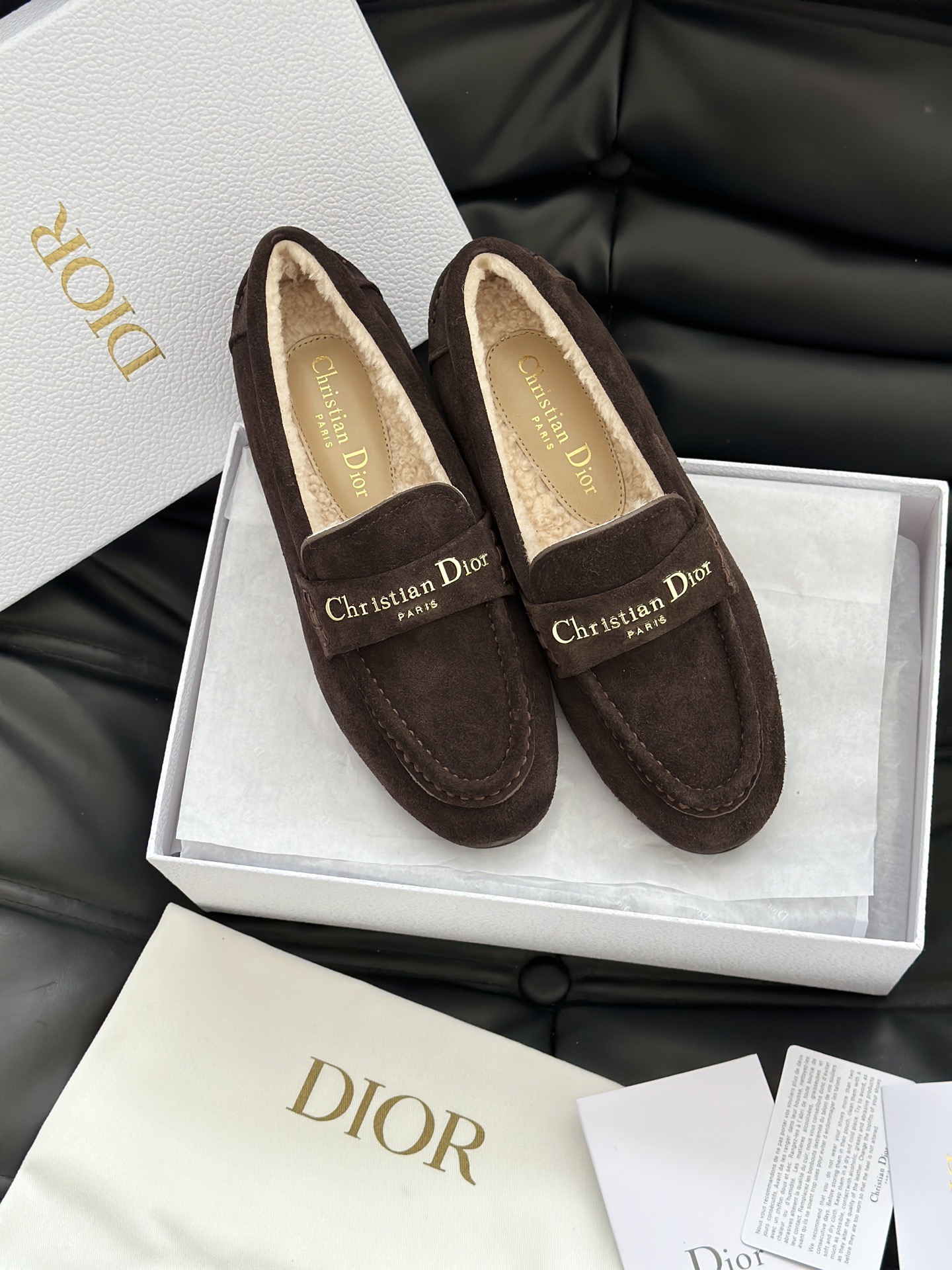 DIOR 디올 알프스 디올 보이 양털 로퍼 9