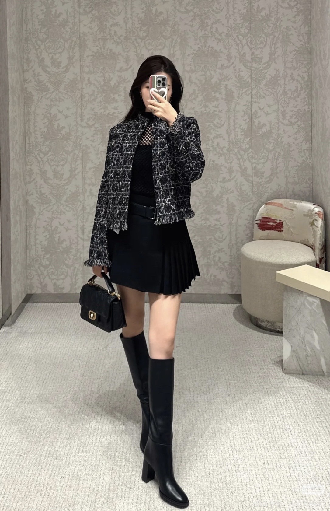 DIOR 디올 클래식 롱부츠 블랙 2