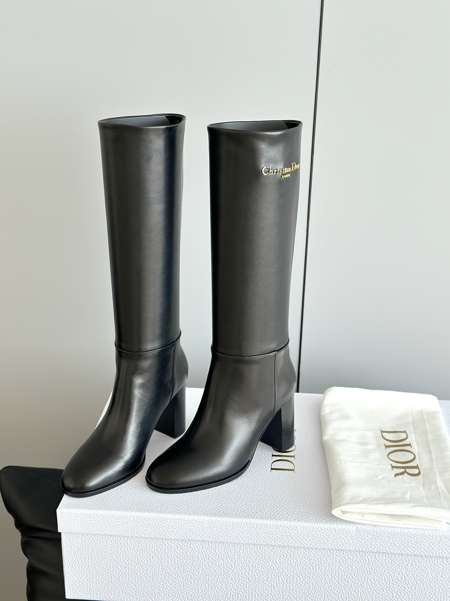 DIOR 디올 클래식 롱부츠 블랙 6