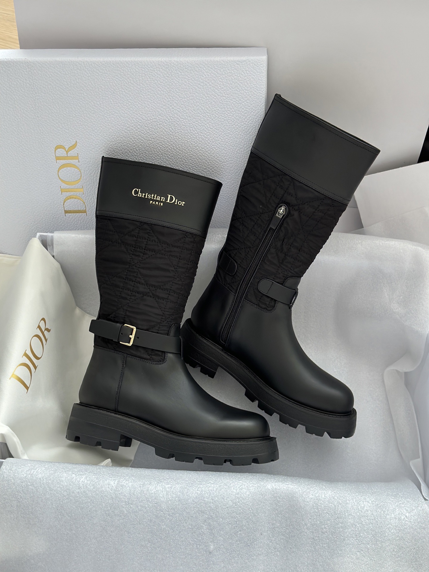 Christian Dior 디올 D-Town 부츠 블랙 8