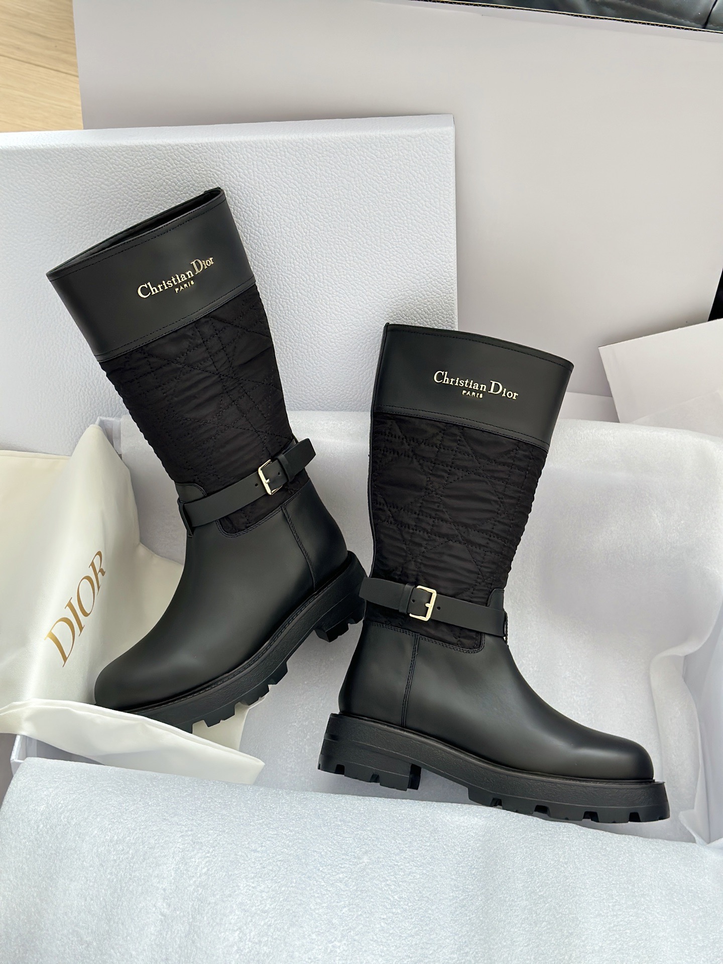 Christian Dior 디올 D-Town 부츠 블랙 9