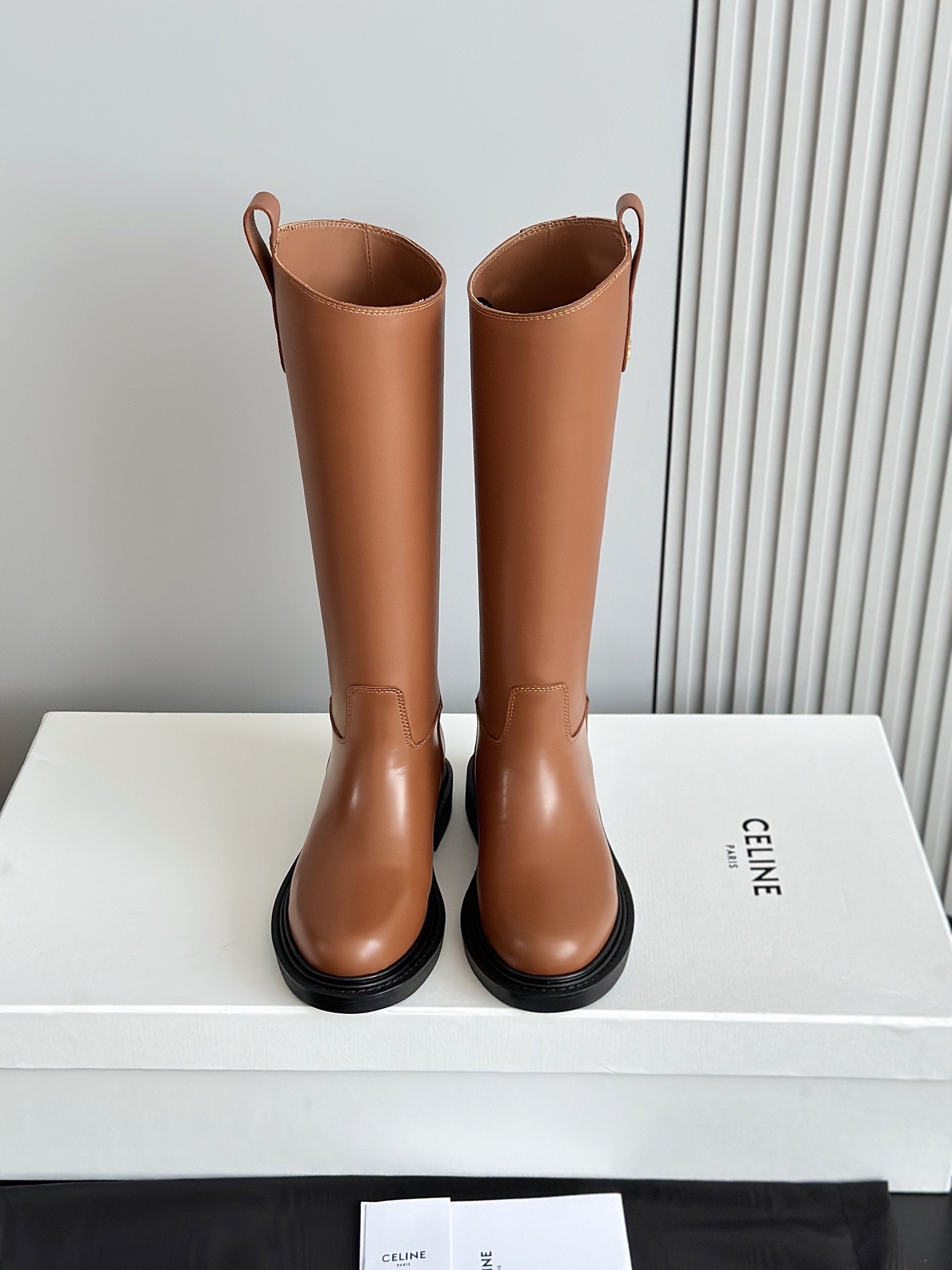 CELINE 셀린 라이딩 부츠 브라운 1