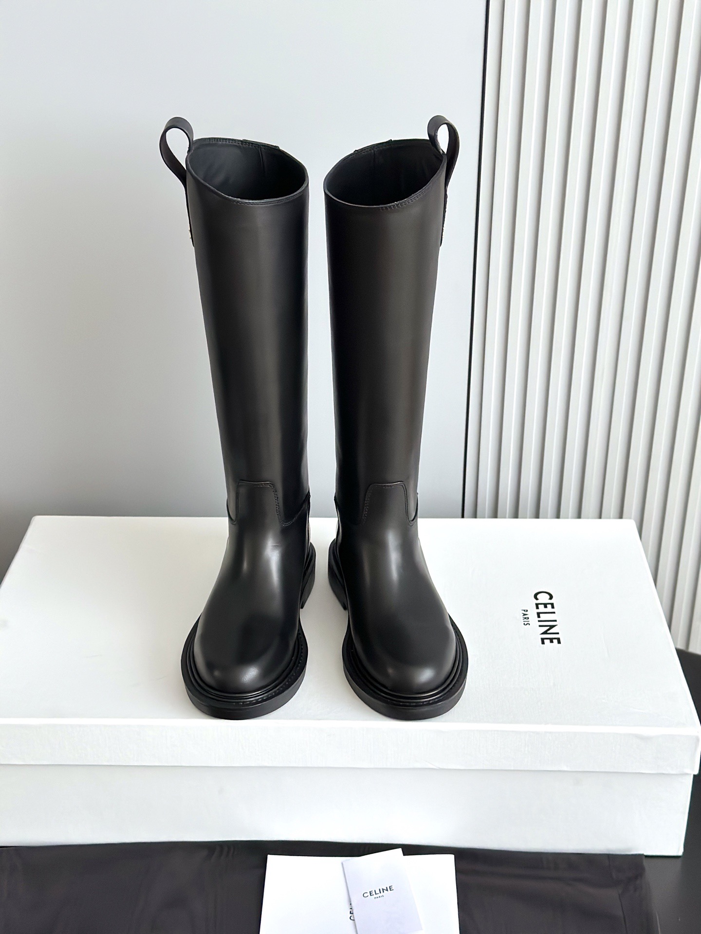 CELINE 셀린 라이딩 부츠 브라운 1