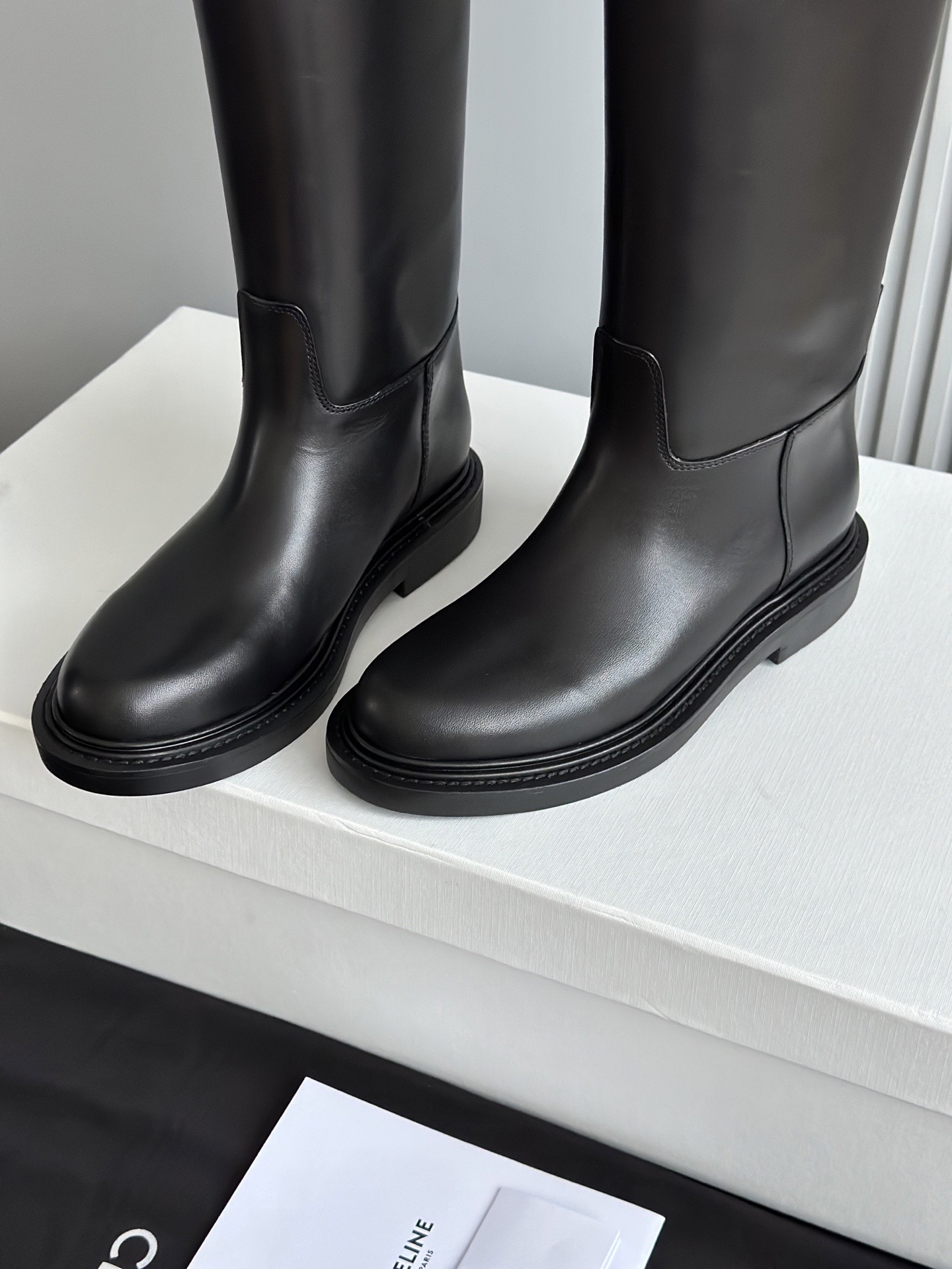 CELINE 셀린 라이딩 부츠 브라운 9