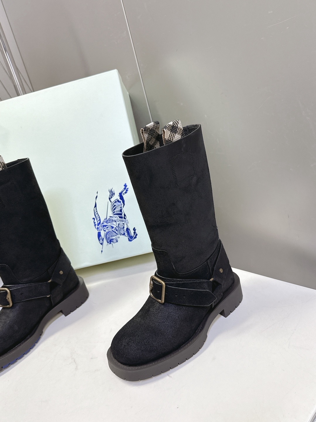 BURBERRY 버버리 롱부츠 블랙 5