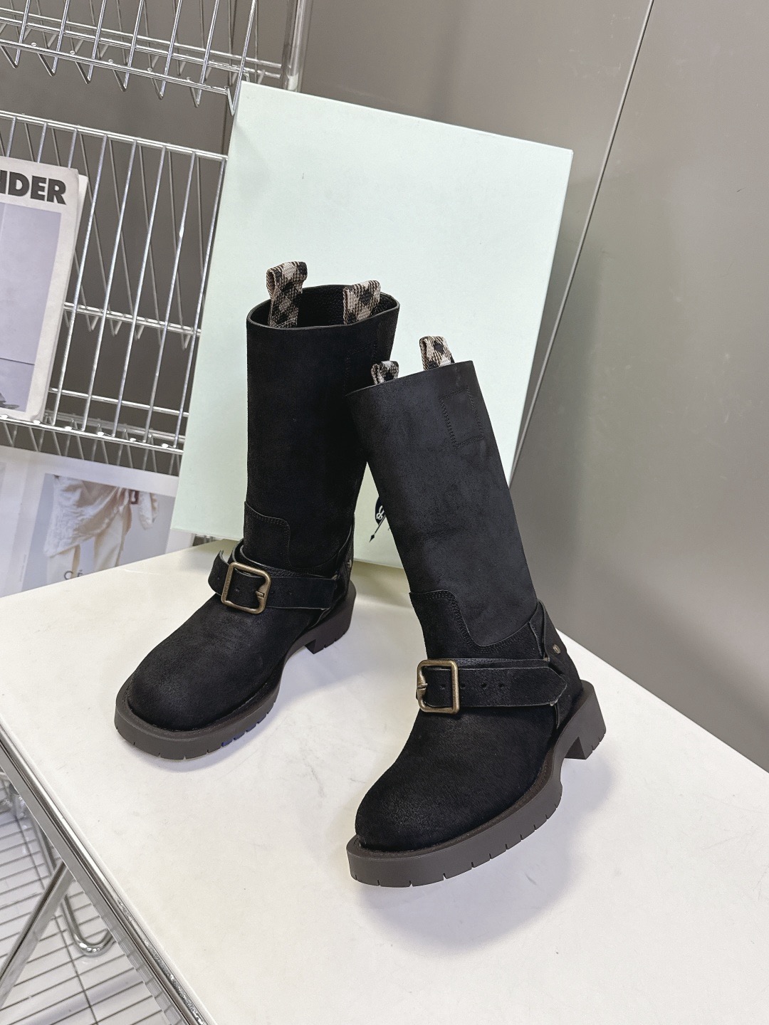 BURBERRY 버버리 롱부츠 블랙 6