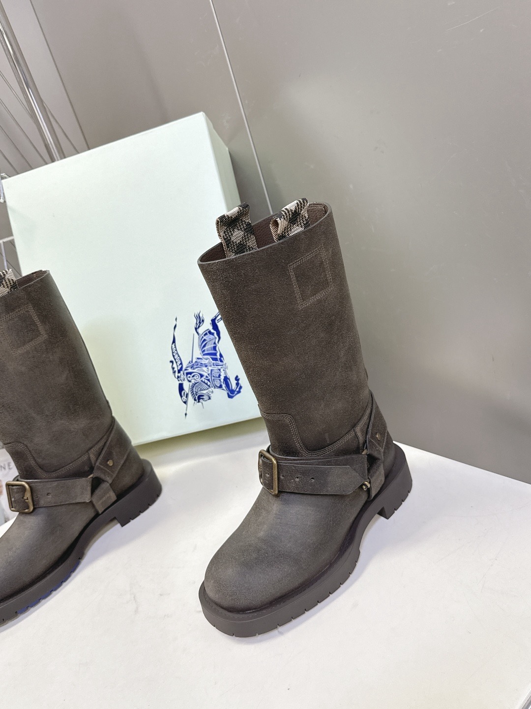 BURBERRY 버버리 롱부츠 블랙 3