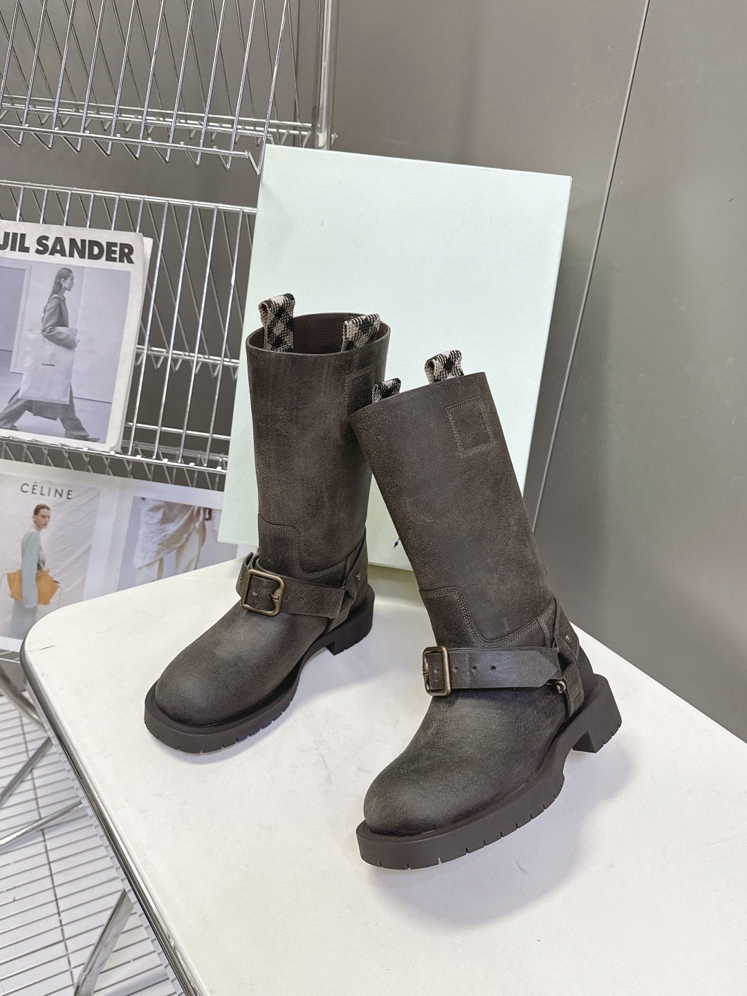 BURBERRY 버버리 롱부츠 블랙 4