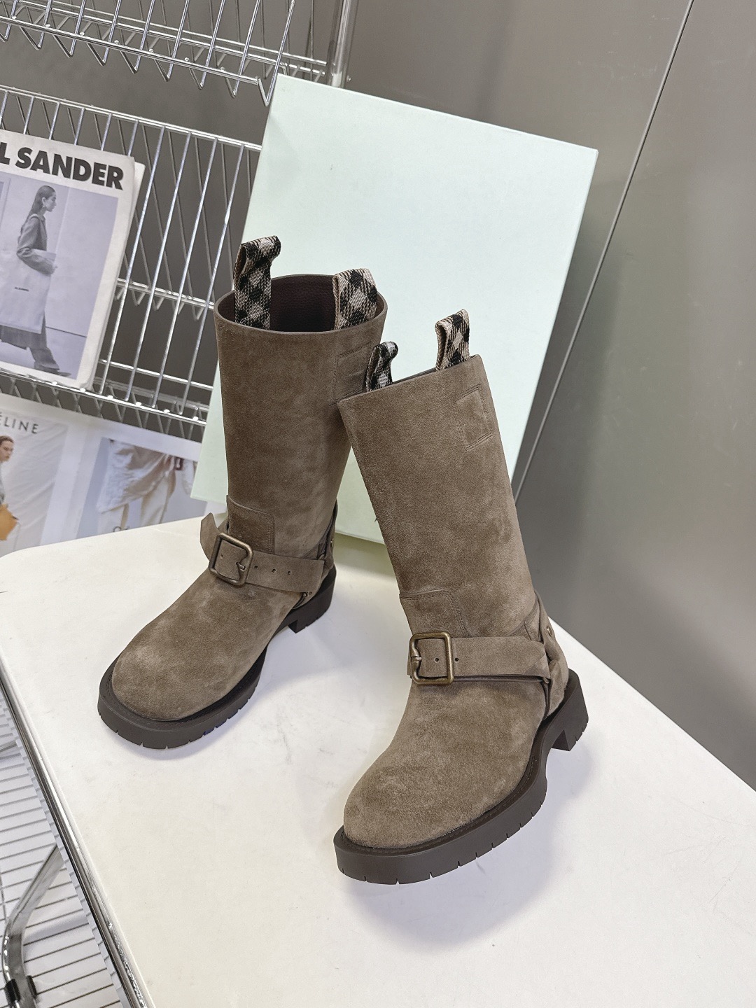 BURBERRY 버버리 롱부츠 블랙 4