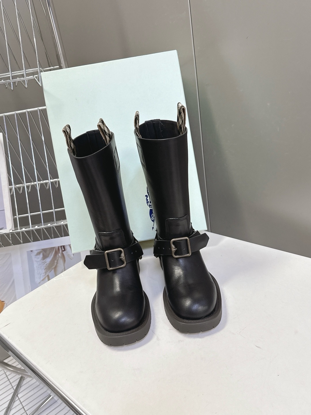 BURBERRY 버버리 롱부츠 블랙 3