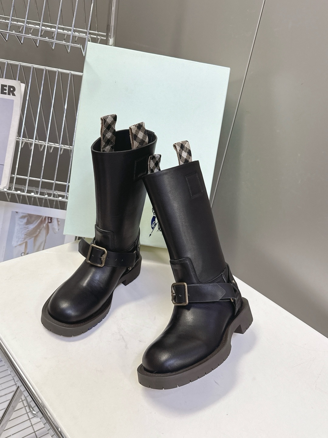 BURBERRY 버버리 롱부츠 블랙 6