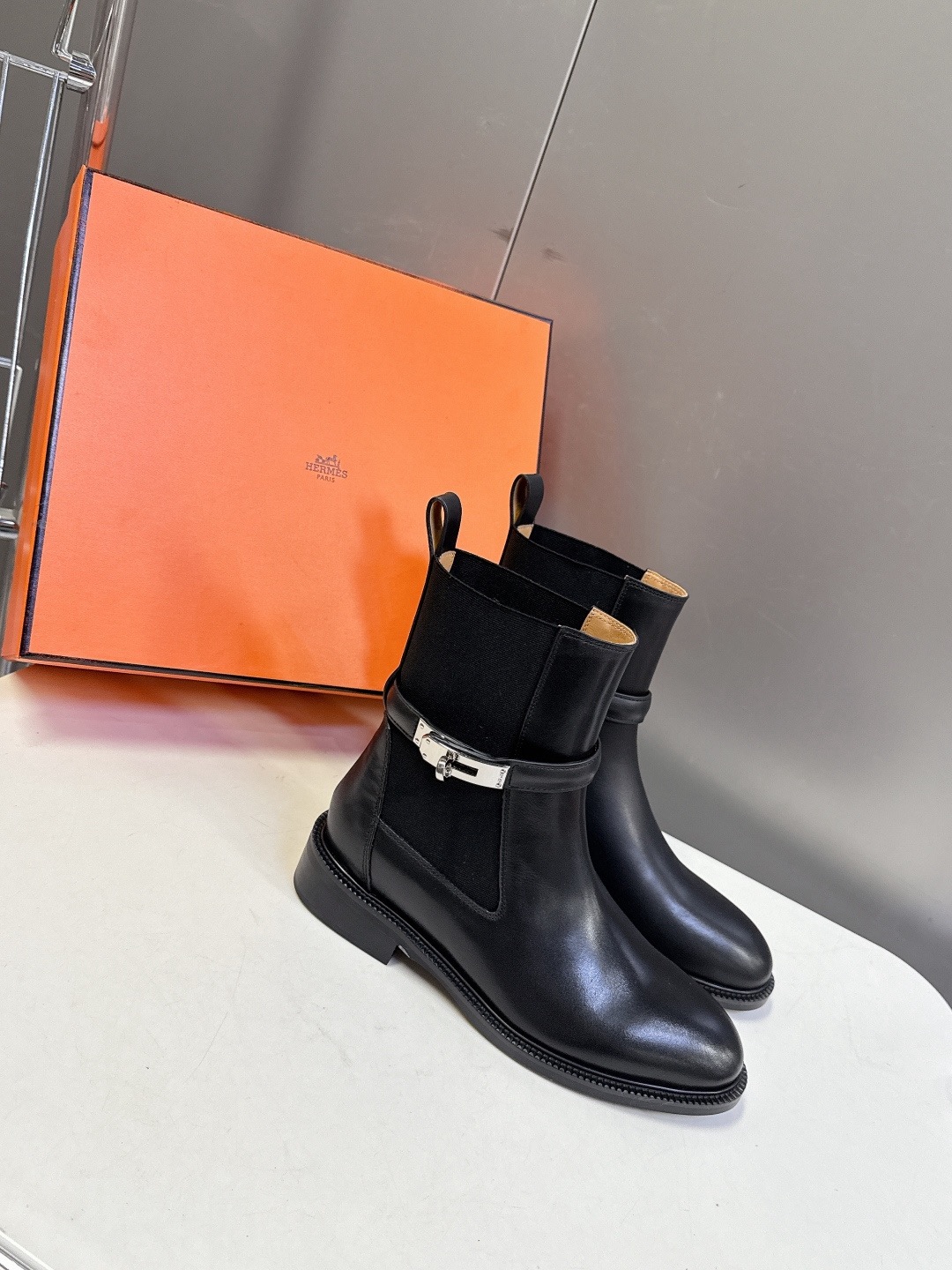 HERMES 에르메스 롱 부츠 블랙 3