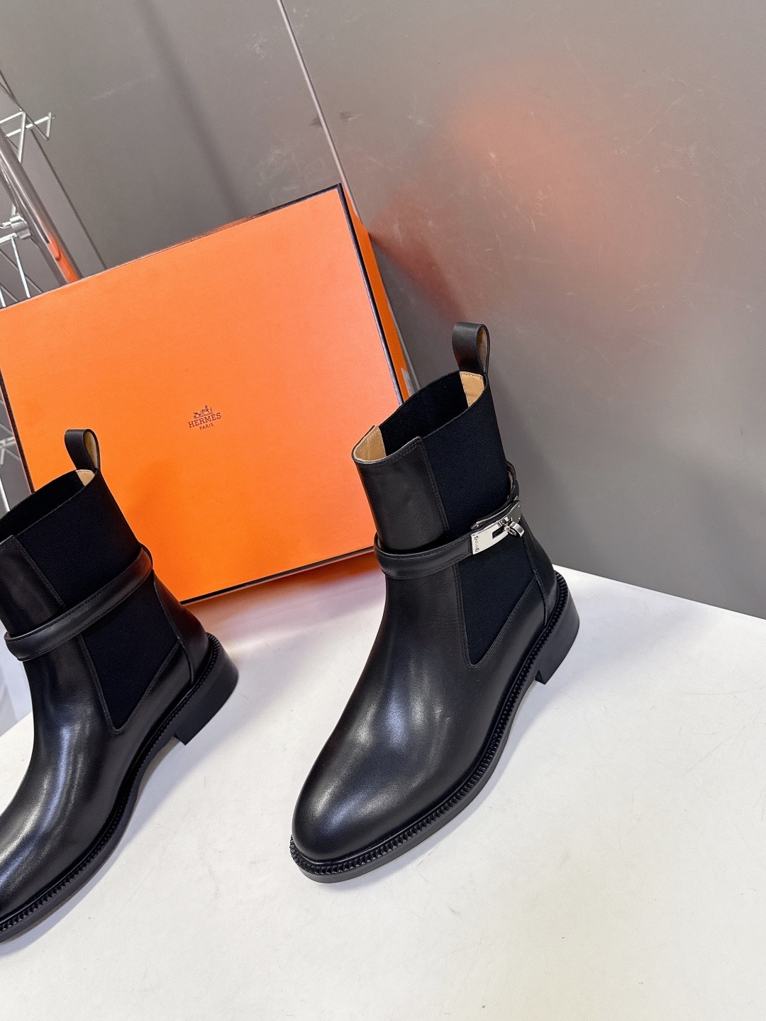 HERMES 에르메스 롱 부츠 블랙 4