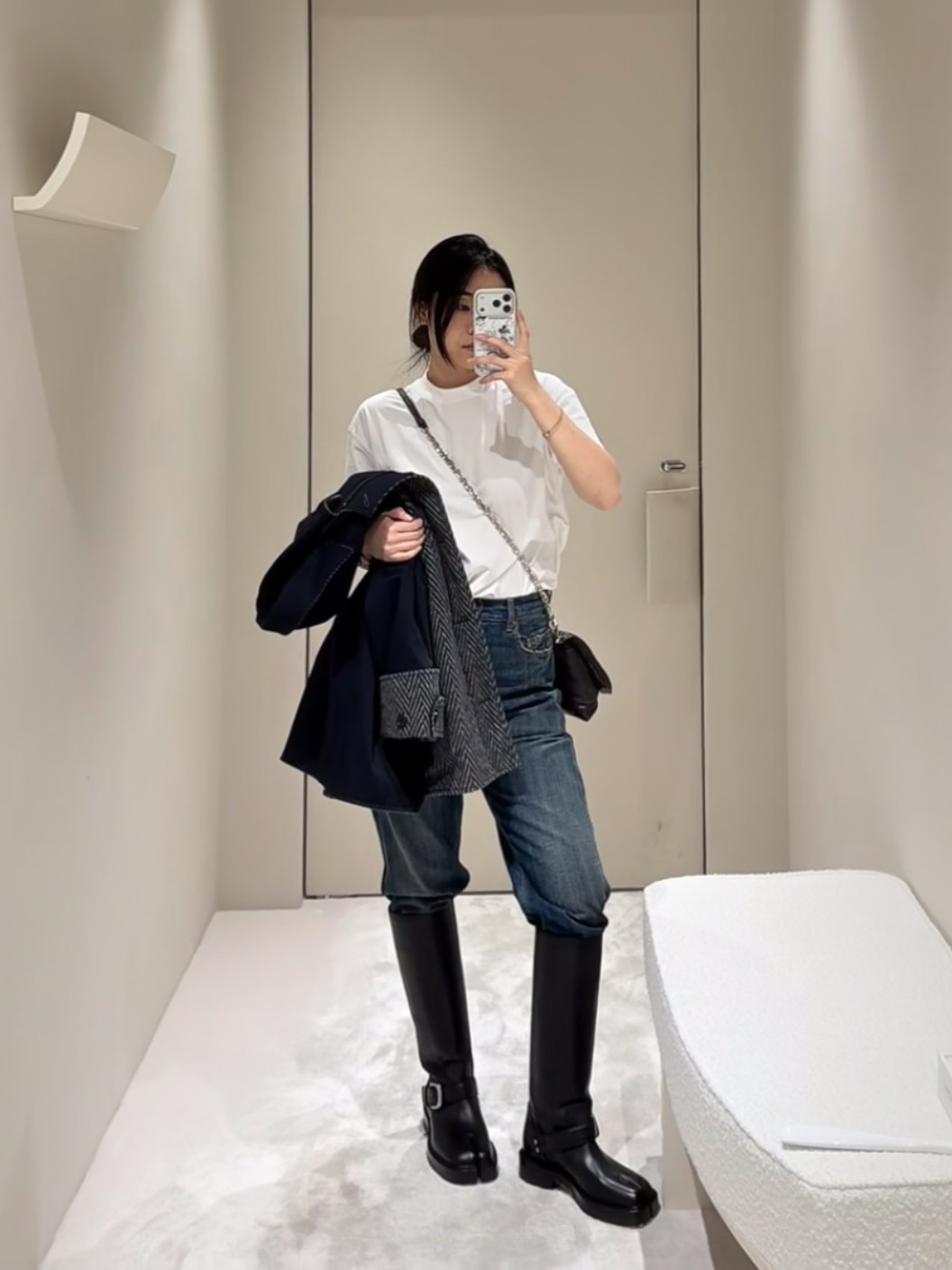 MAISON MARGIELA 마르지엘라 MM6 타비 부츠 블랙 3