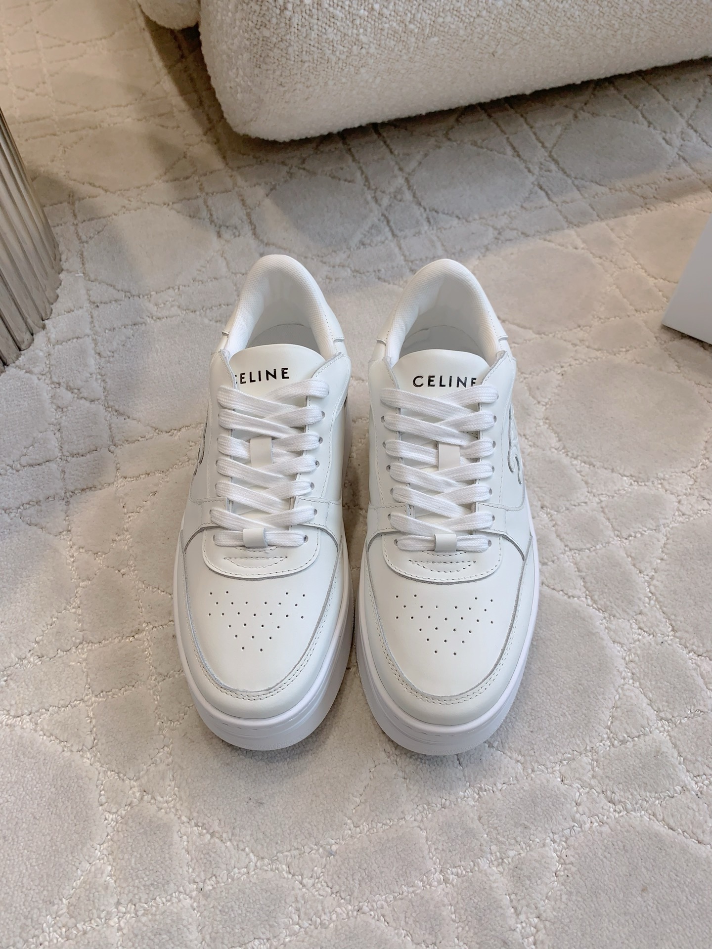 CELINE 셀린느 키높이 스니커즈 화이트 5